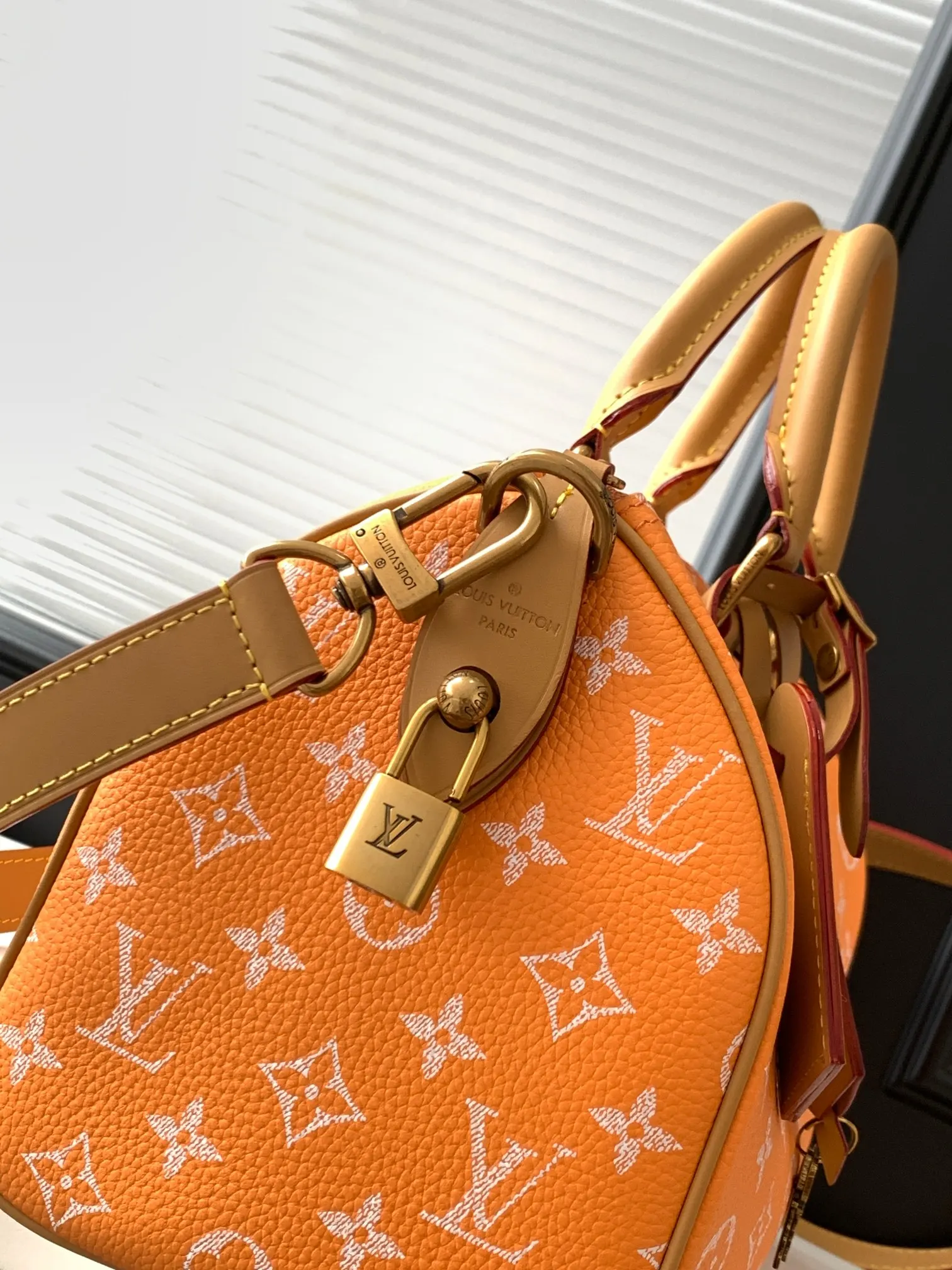 Speedy 橙色 牛皮 收納包 旅行收納款
