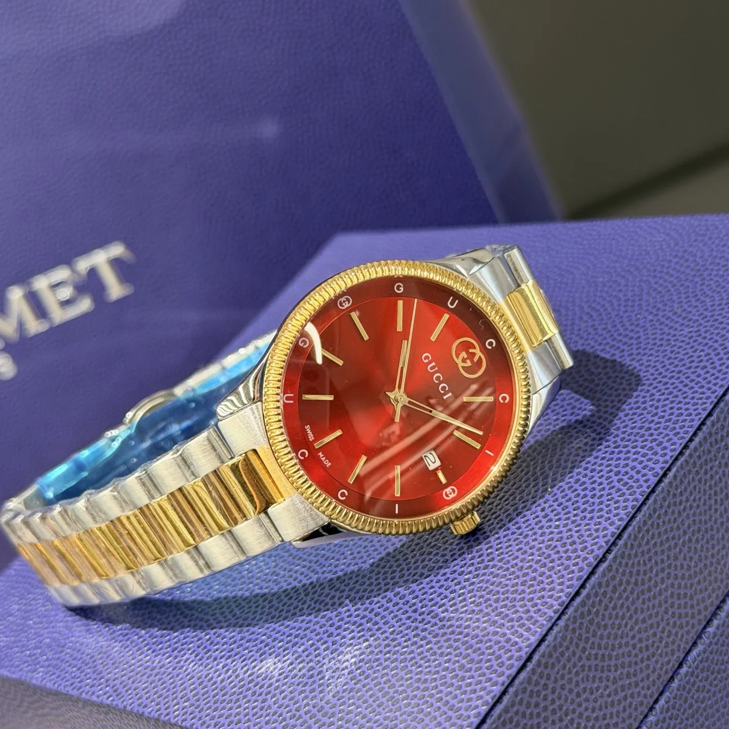Gucci 盒 金 戴上它 心情都变好了 手表 经典腕表款