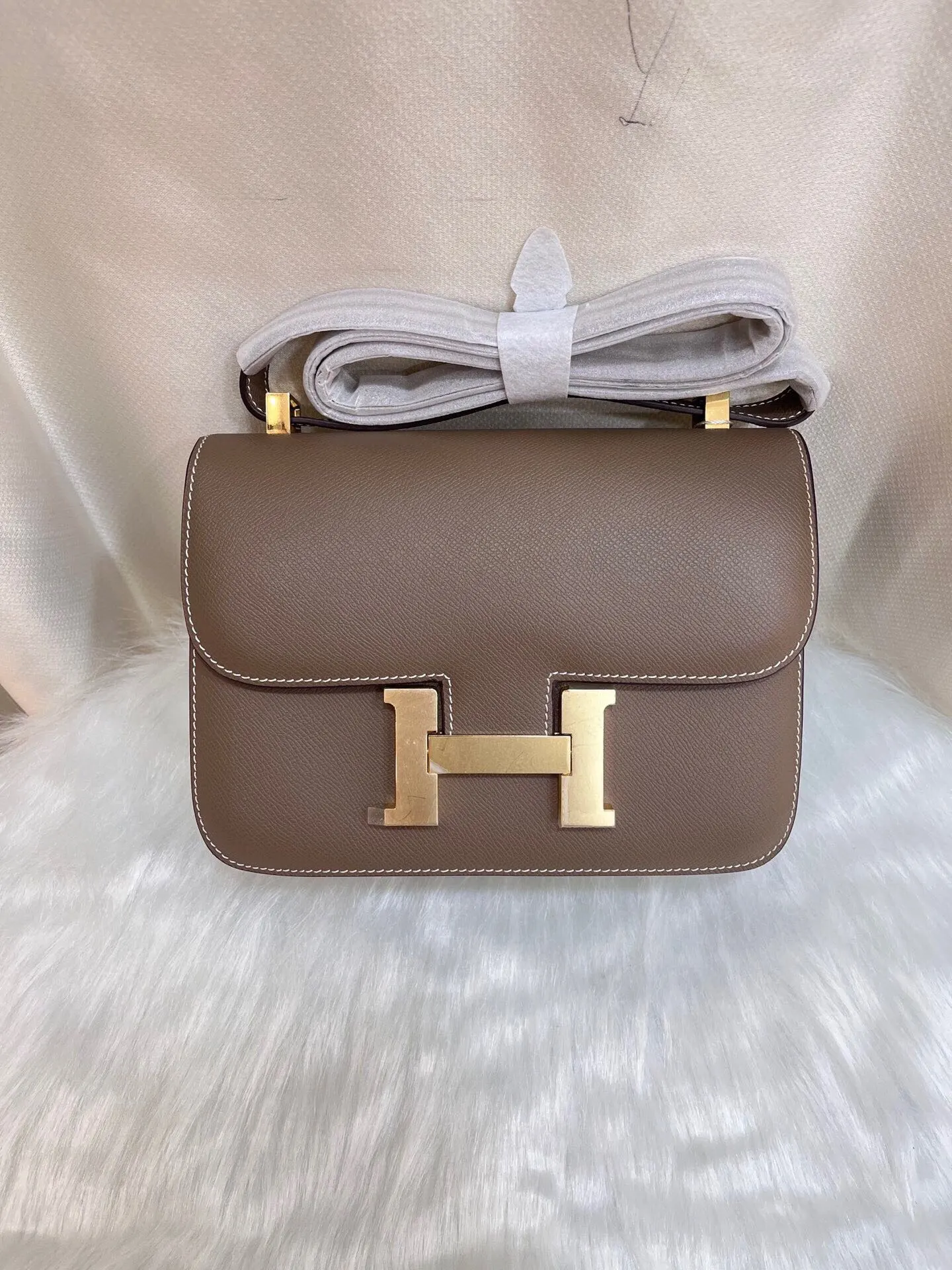 Yellow Organizer Pouch Travel Leather