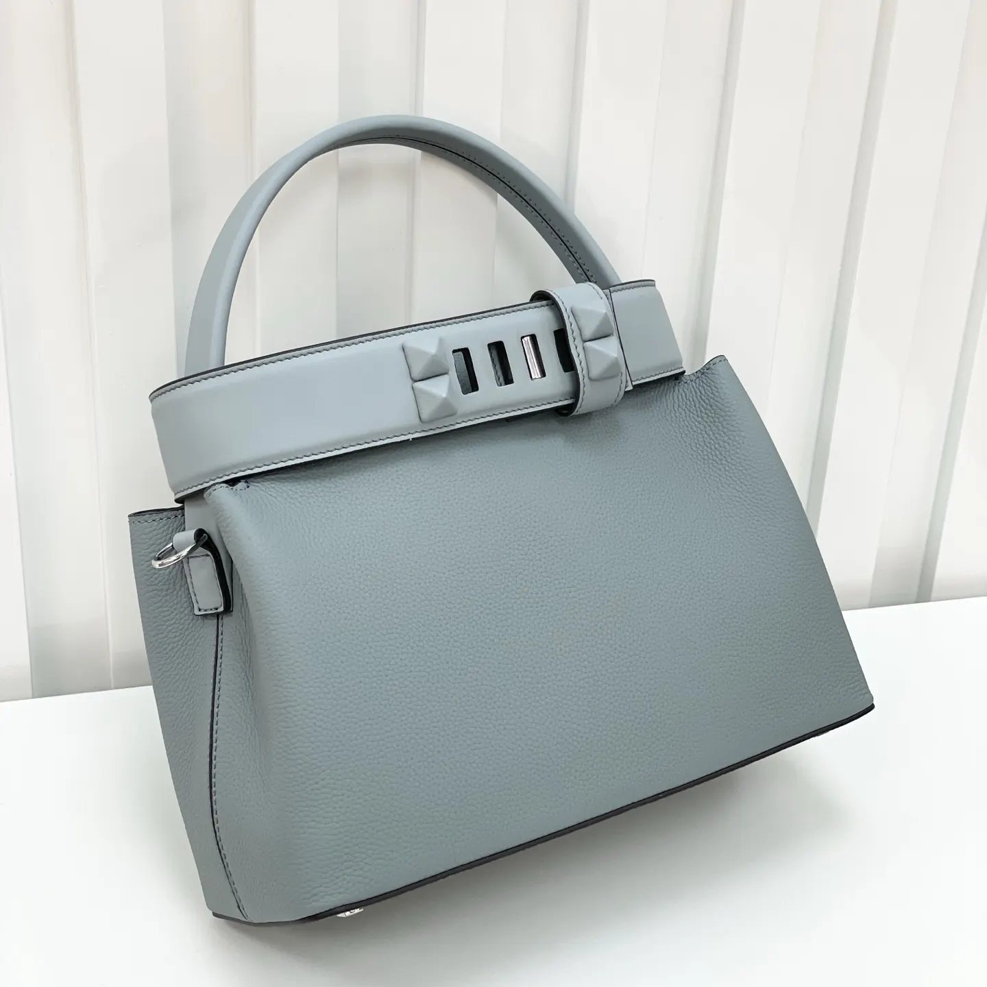 Hermès 黑色 牛皮手提包