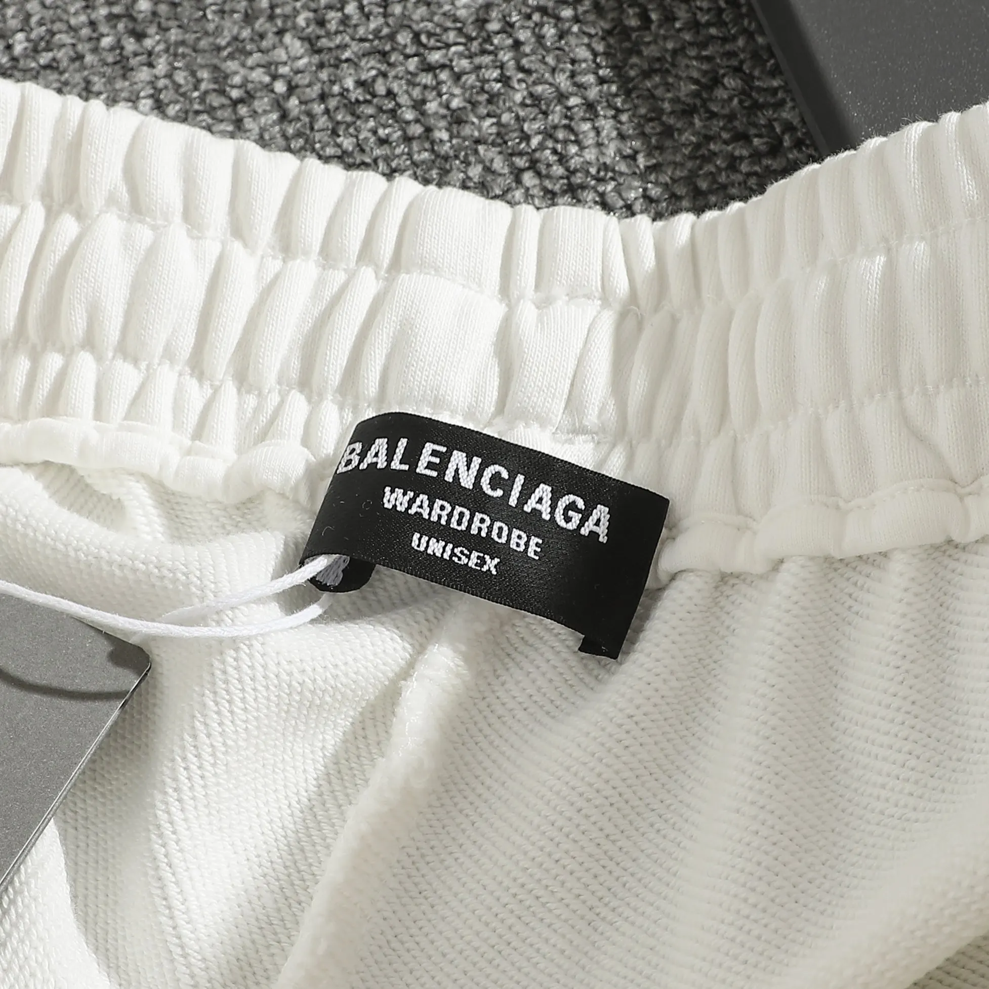 Balenciaga White Logo Short Sleeve T-Shirt Street