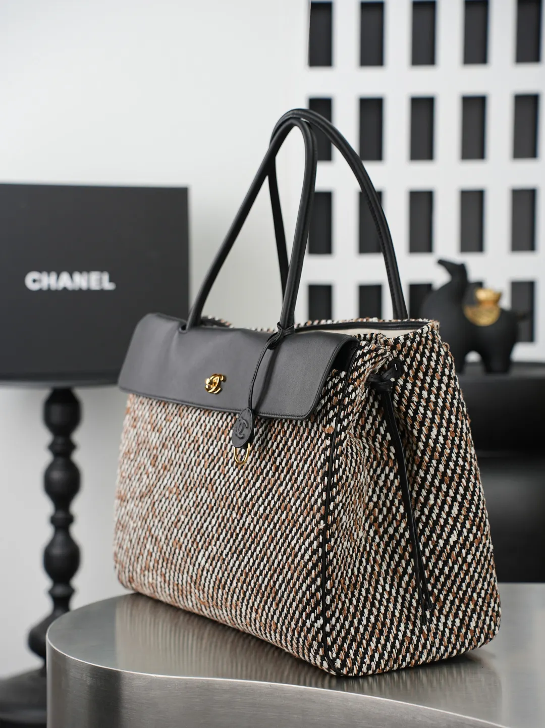 Black Tote Bag Leather