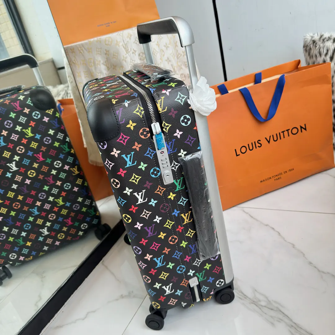 LV 老花 帆布 ｜ 版 登机行李箱 四轮 旅行拉杆款 輕便出行款
