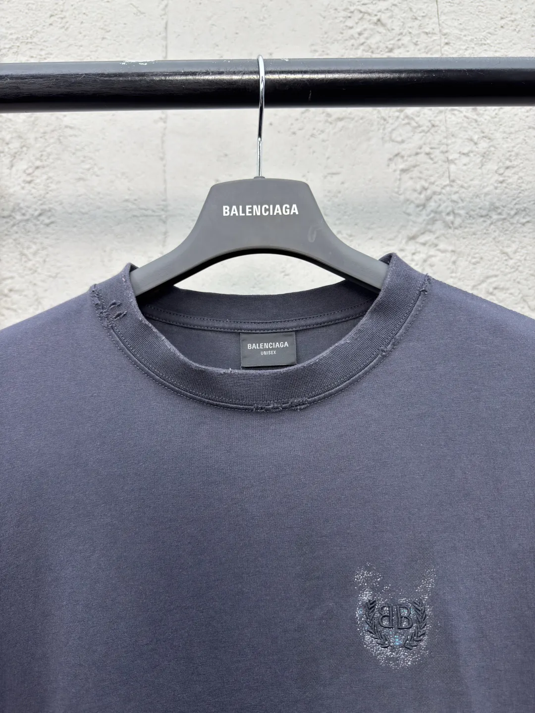 Balenciaga Black Cotton Short Sleeve T-Shirt Street