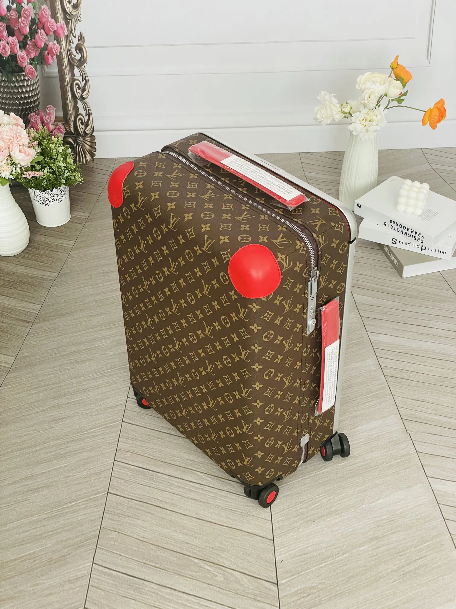 LV 老花 帆布 行李箱 旅行拉杆款 輕便出行款