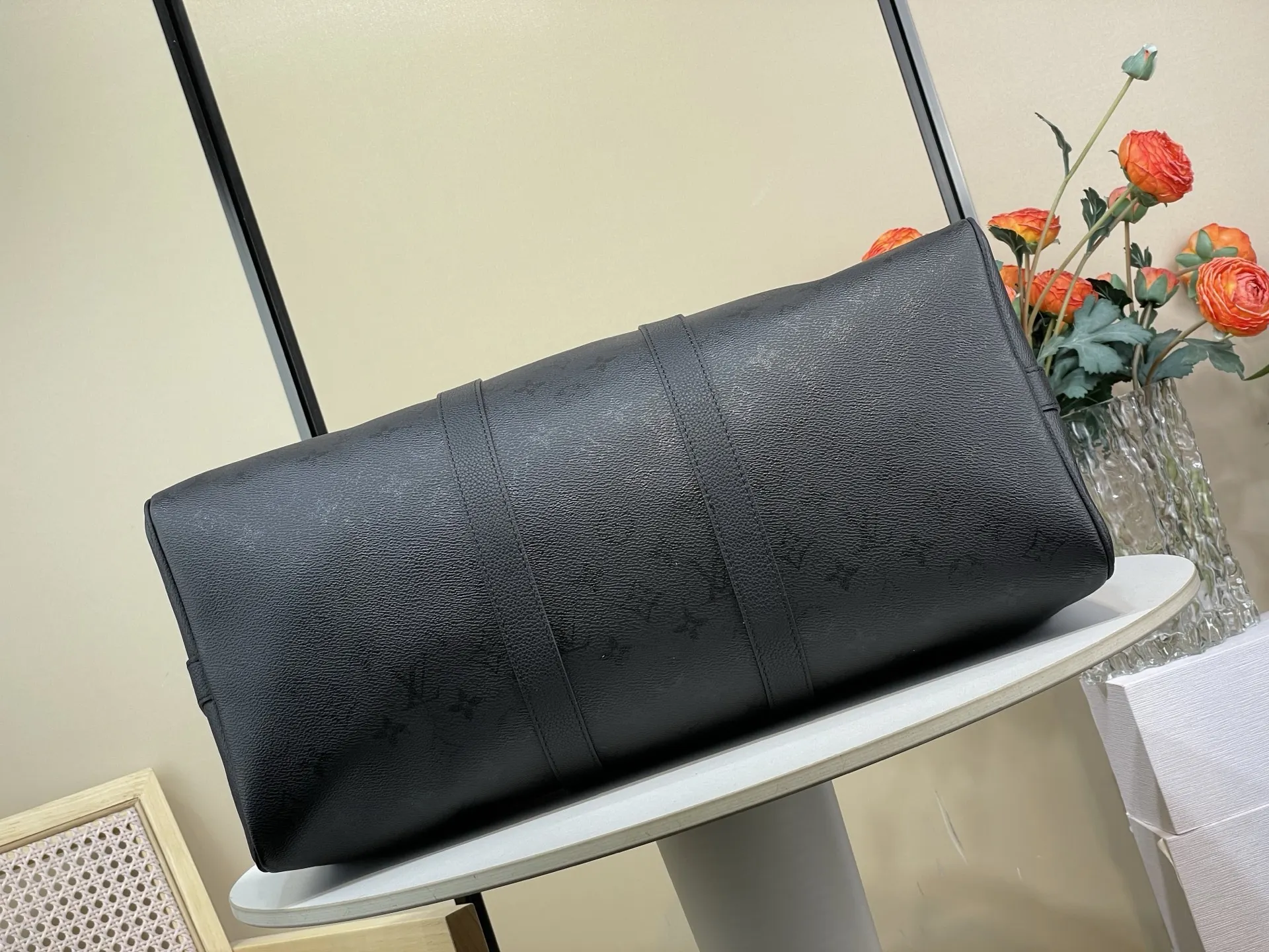 Keepall 牛皮 旅行袋 大容量旅行款