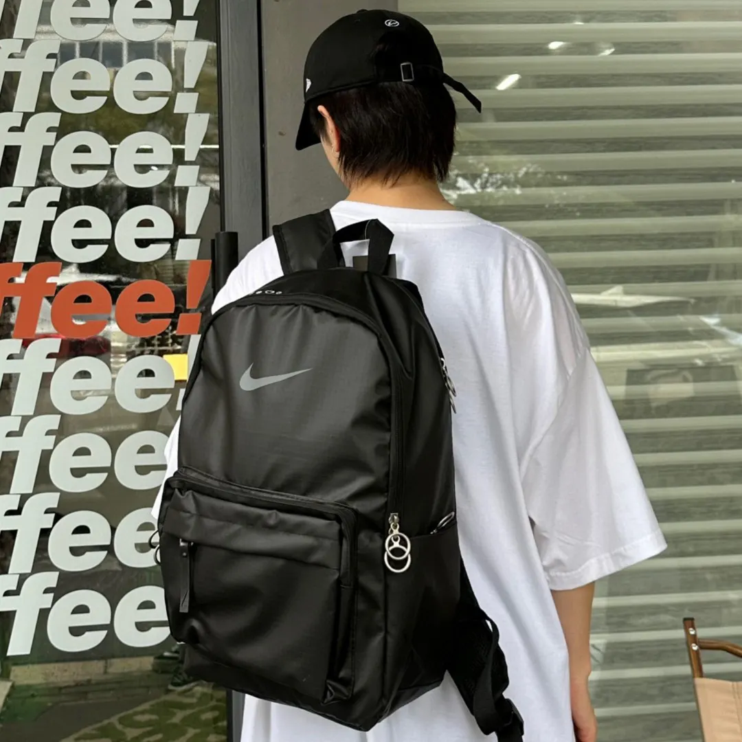 黑色 米白 耐克nike單肩包学生书包 日常單肩背款