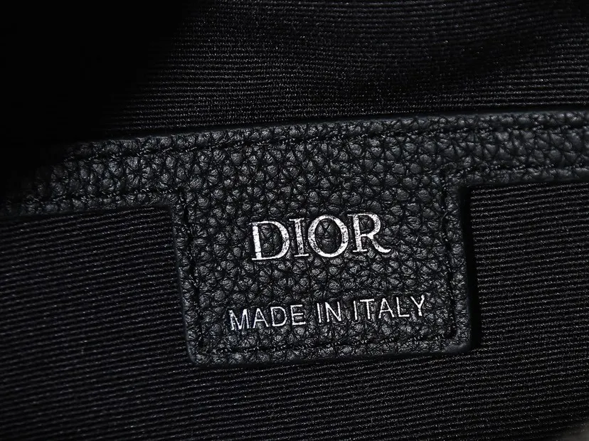 Black Organizer Pouch Travel Leather