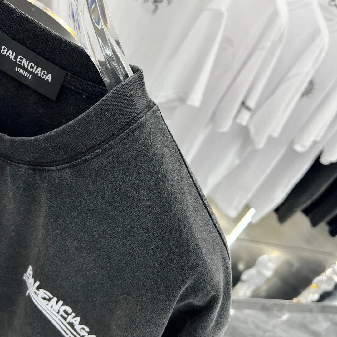 Balenciaga 黑色 Logo 短袖T恤