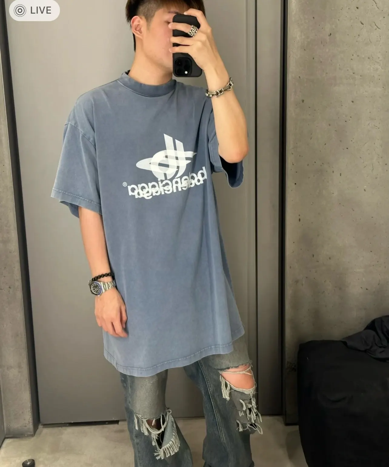 Balenciaga 純棉 Logo 短袖T恤(數字9) Balenciaga 純棉 Logo 短袖T恤(數字9)