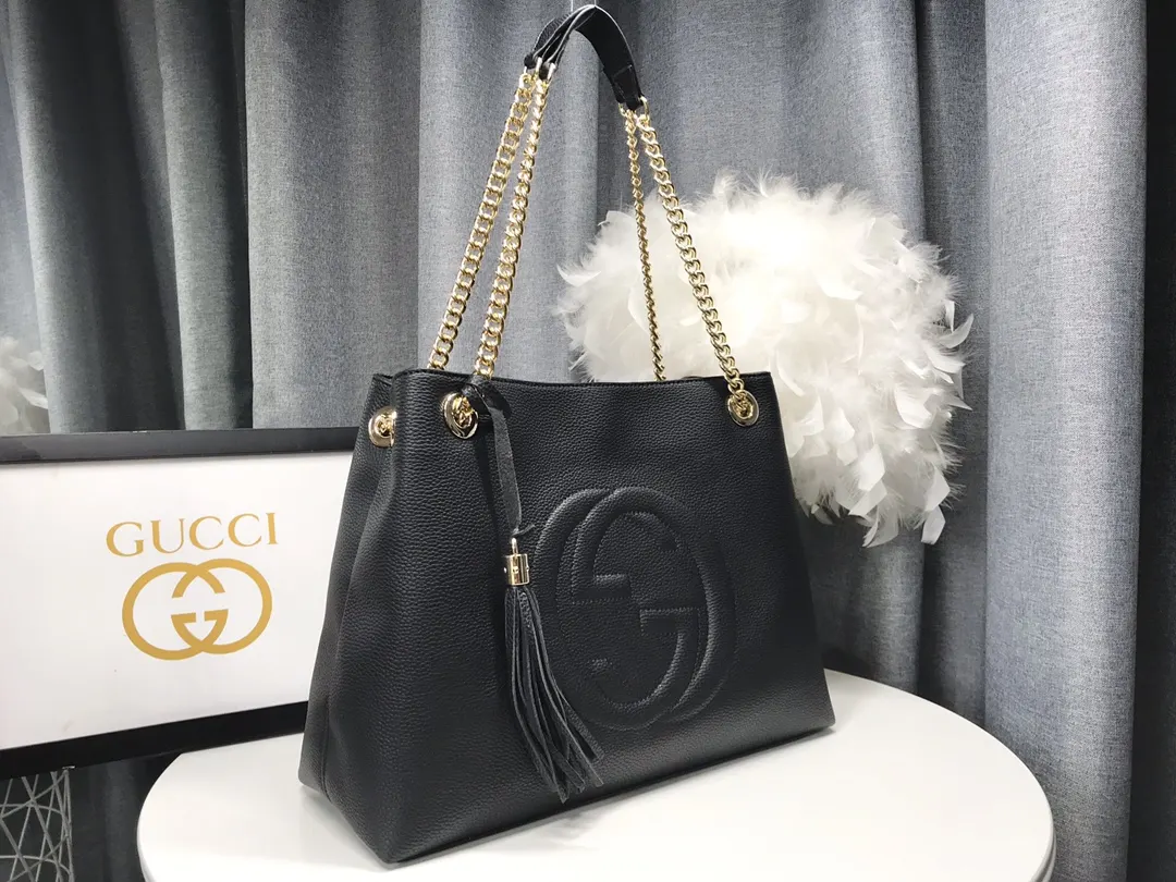 Black Chain Bag Leather