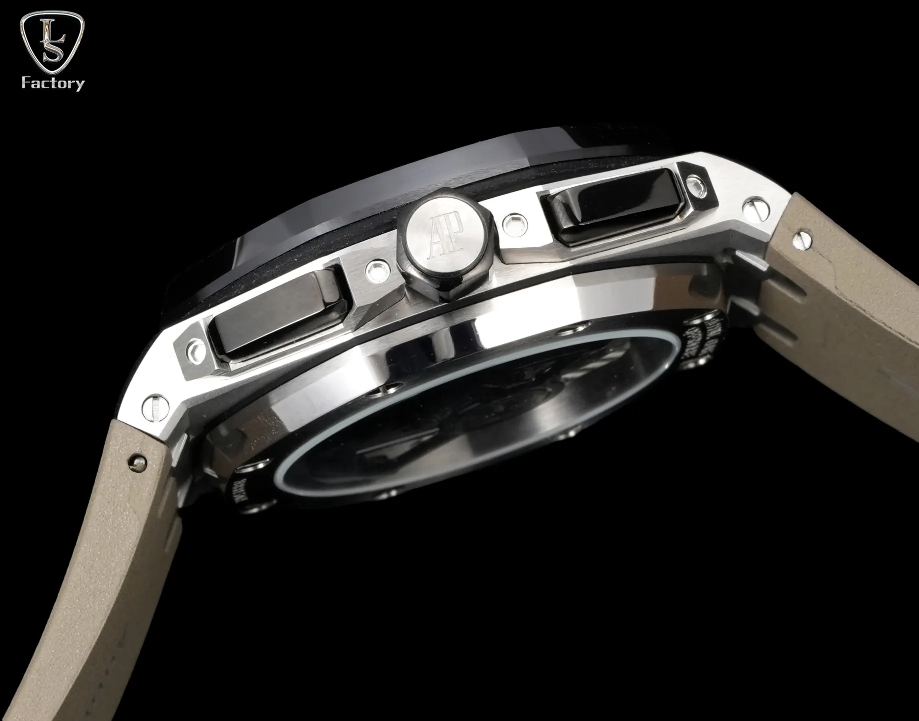 Audemars Piguet 黑色 藍色 牛皮 手錶 經典腕表款