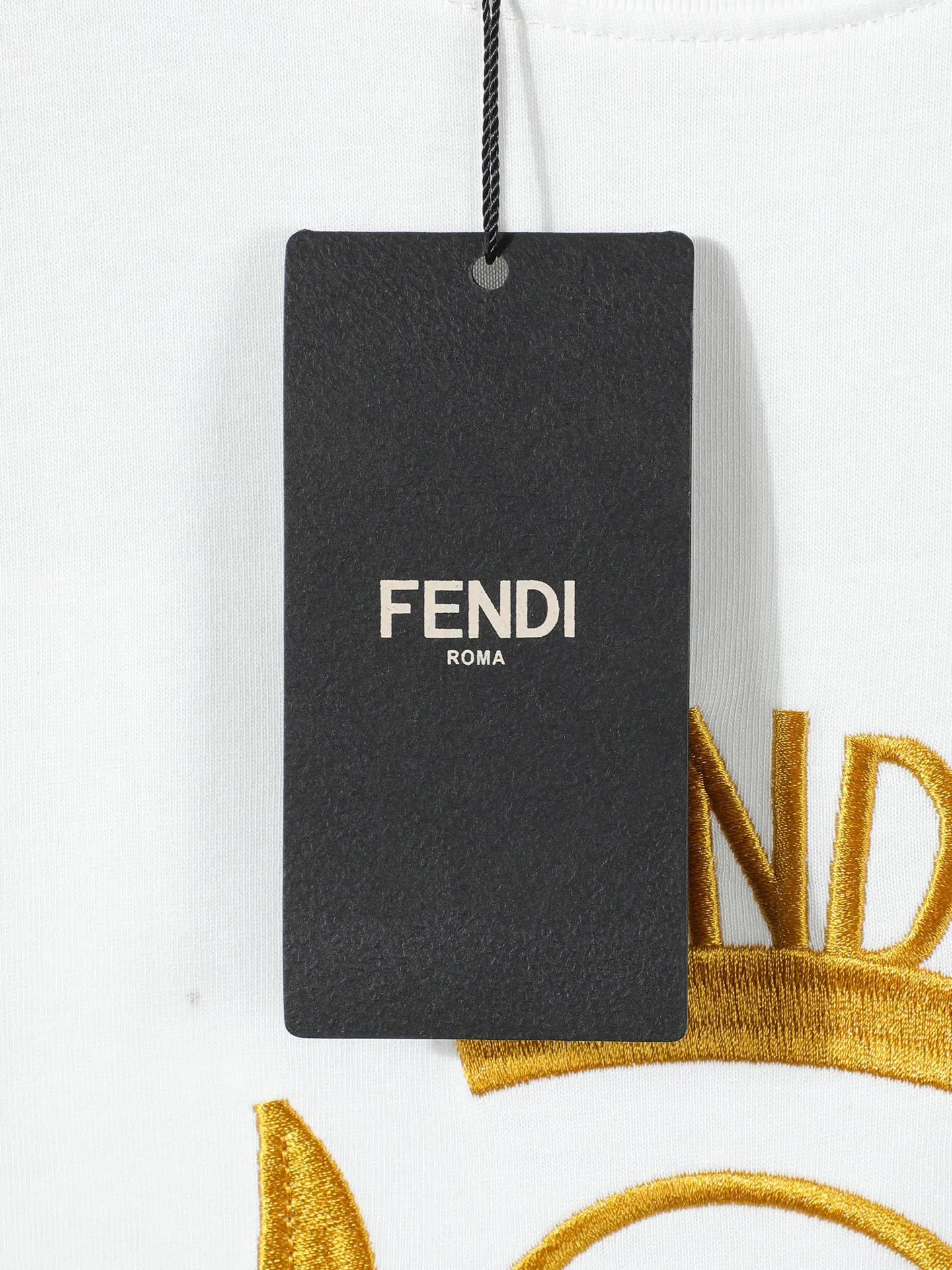 Fendi 2026春夏 Logo 刺绣 短袖T恤 日常百搭款 款2