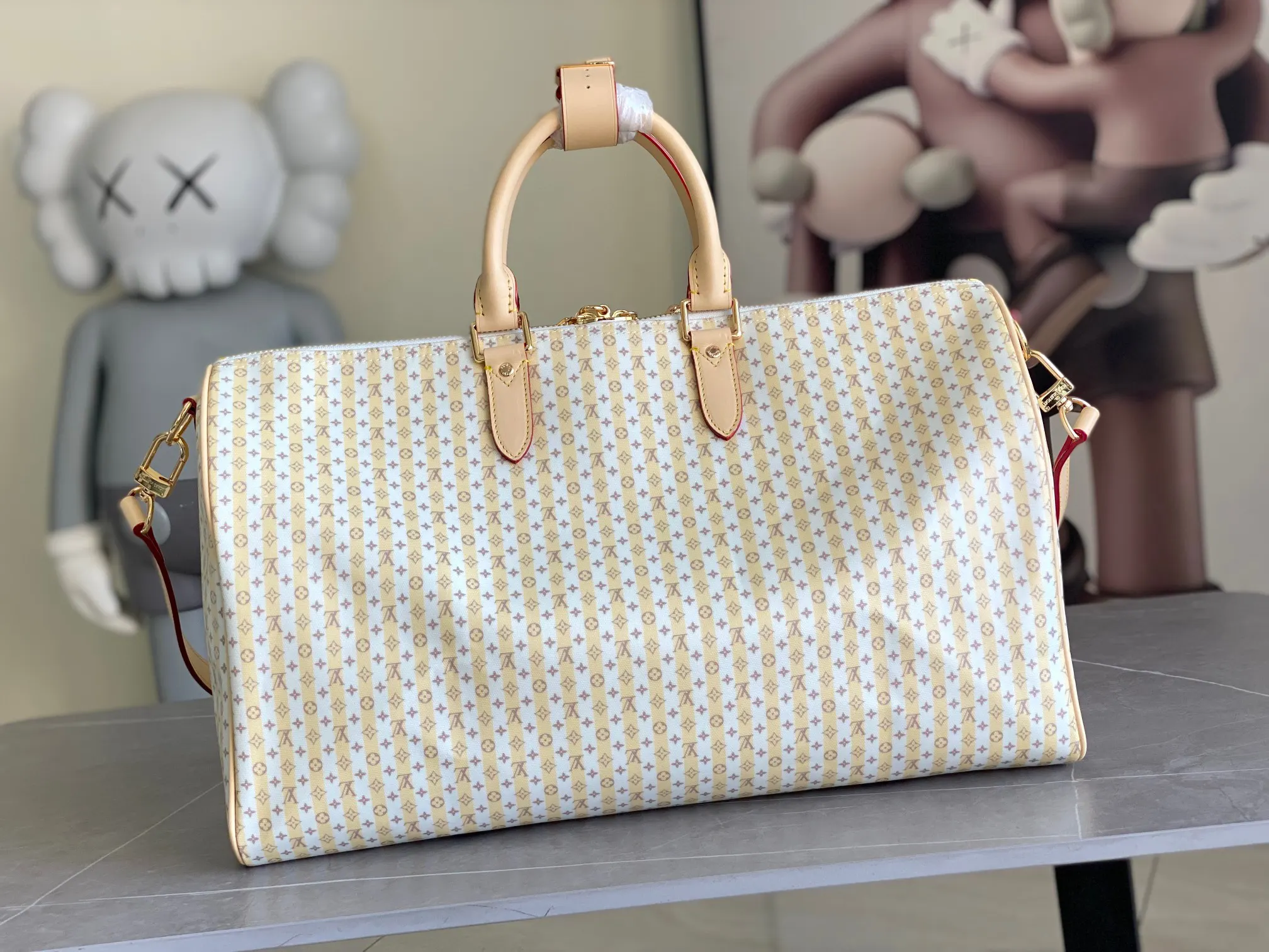 Louis Vuitton Gold Top Handle Bag Commuter Leather Image 9 Louis Vuitton Gold Top Handle Bag Commuter Leather Image 9