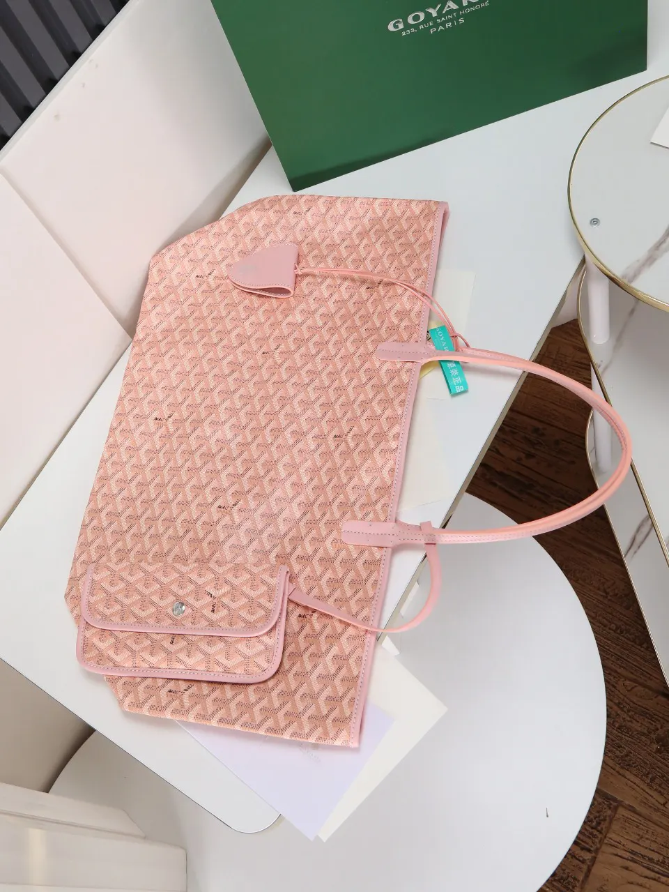 Goyard Hobo Shoulder Bag Vintage Canvas