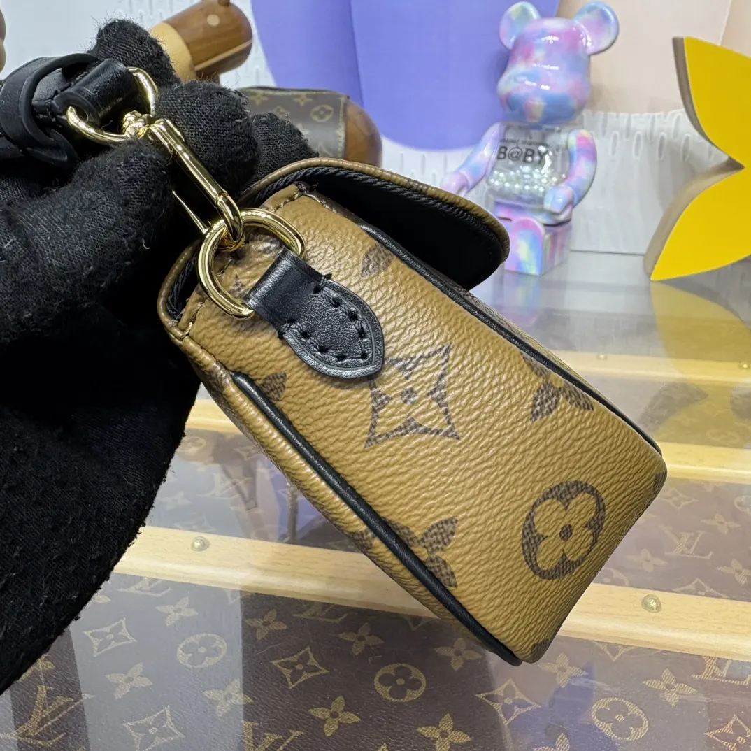 老花 帆布 老花 黄花 Wallet 链条包 精致链条款