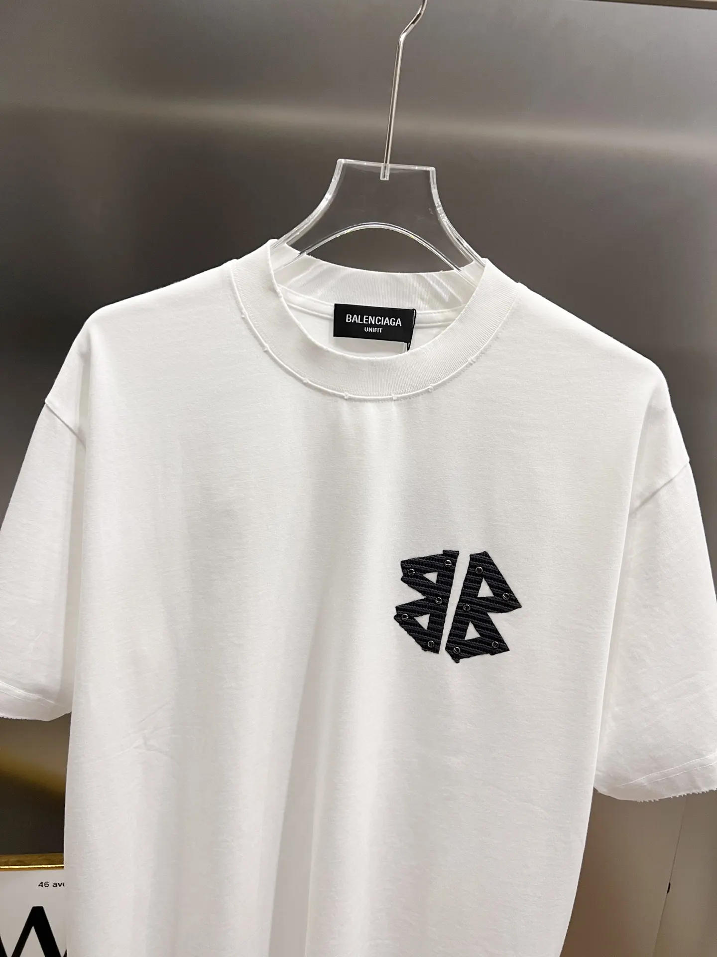 Balenciaga Black Logo Short Sleeve T-Shirt Loose Casual