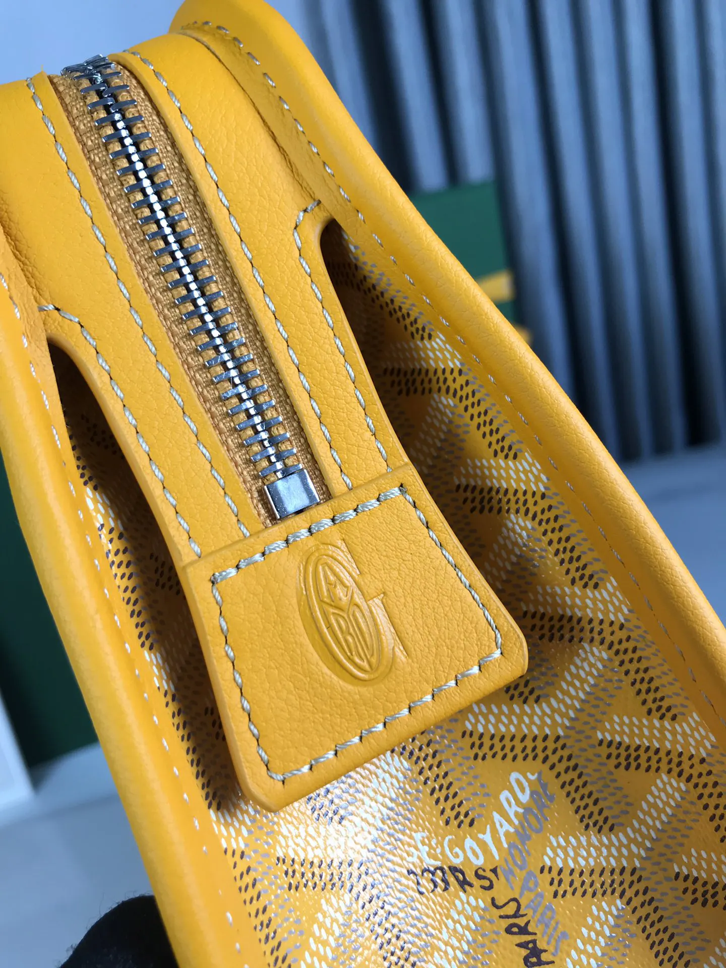 Goyard 黃色 牛皮 手拿包 精致手拿款