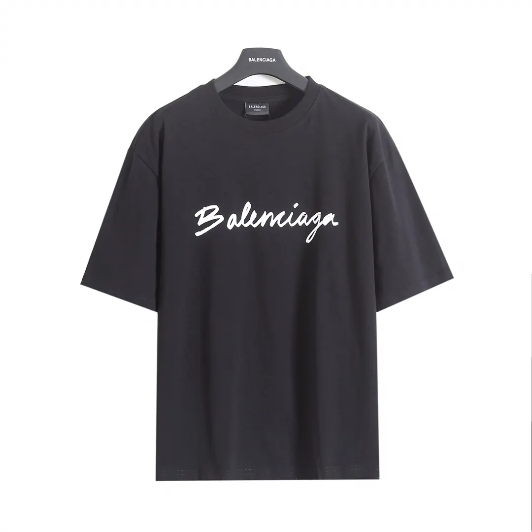 Balenciaga 26SS 印花 水洗 短袖T恤 街头休闲款