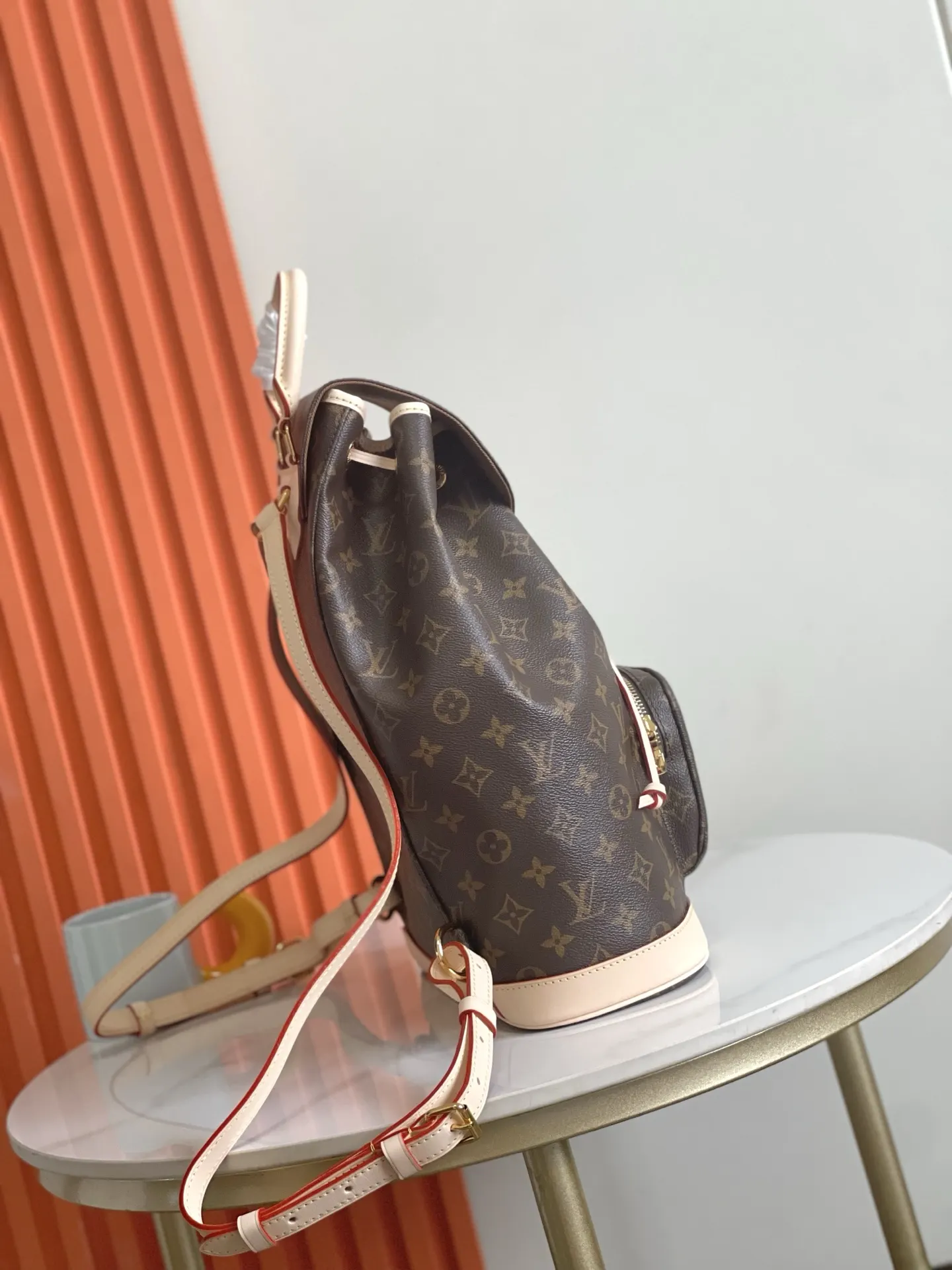 LV 牛皮 厘米 长度 高 宽 雙肩包 实用雙肩款