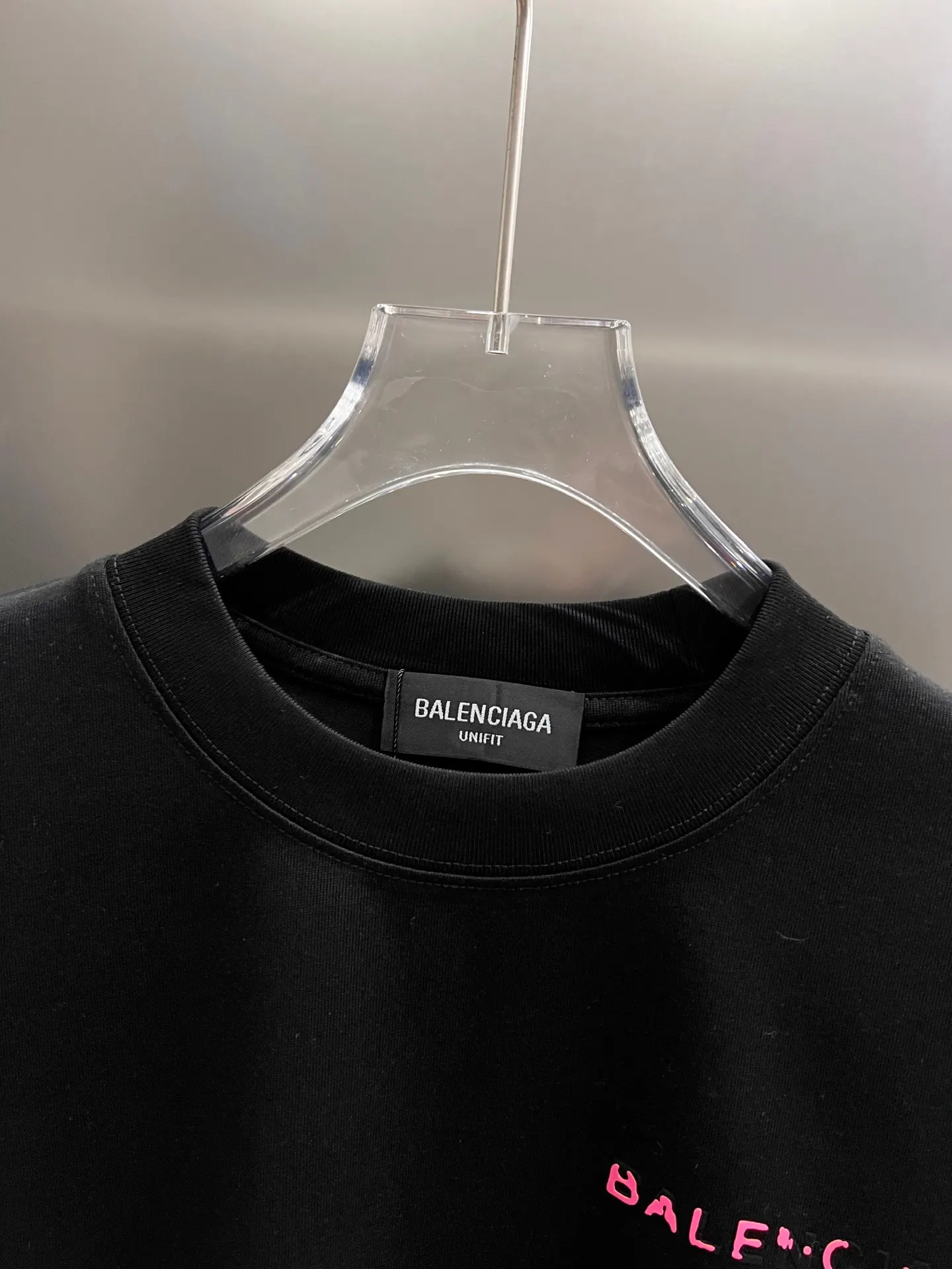 Balenciaga 黑色 Logo 短袖T恤 宽松休閒(數字3) Balenciaga 黑色 Logo 短袖T恤 宽松休閒(數字3)