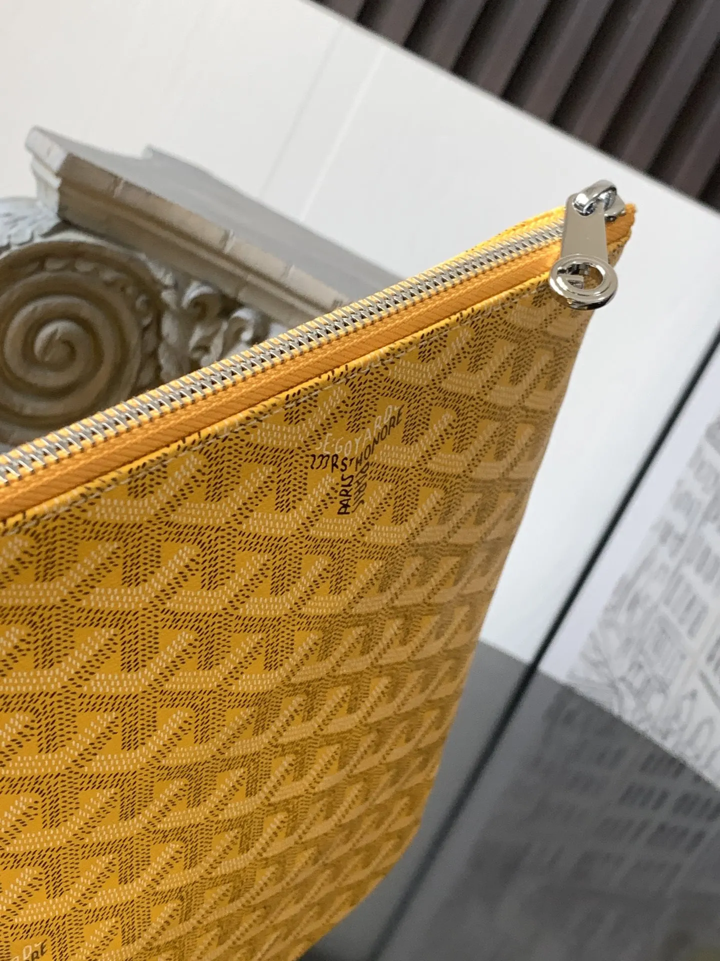 Goyard Yellow Clutch Bag