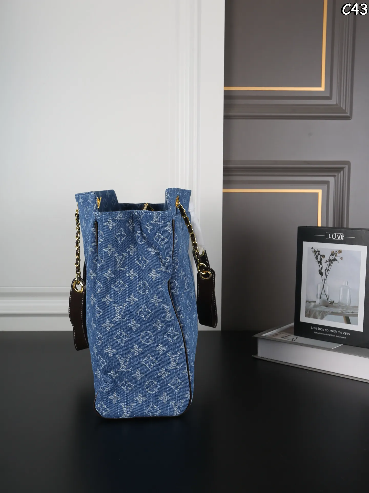 LV 牛仔 丹宁 托特包 大容量托特款