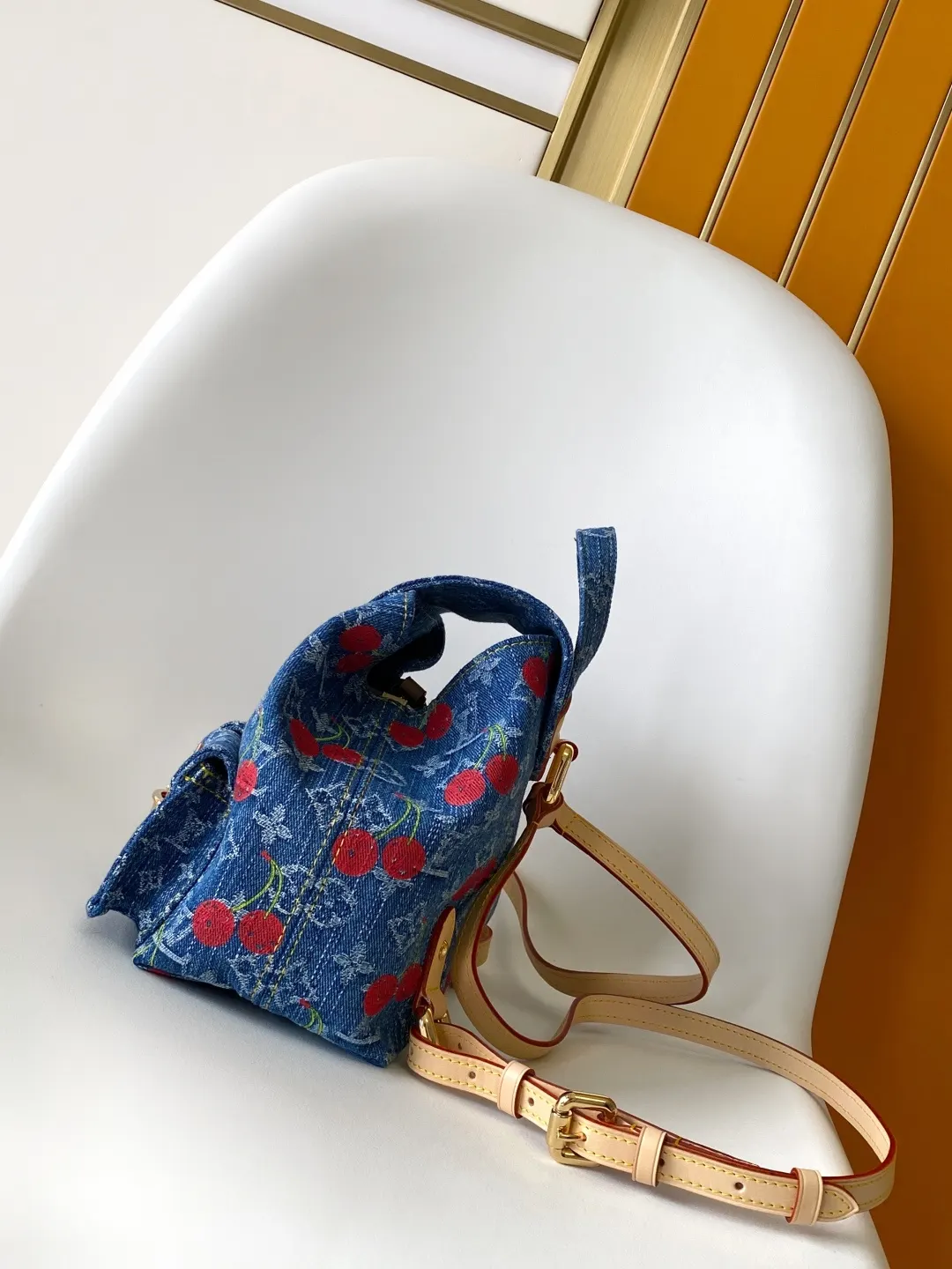 LV 丹宁 牛皮 收纳包 旅行收纳款