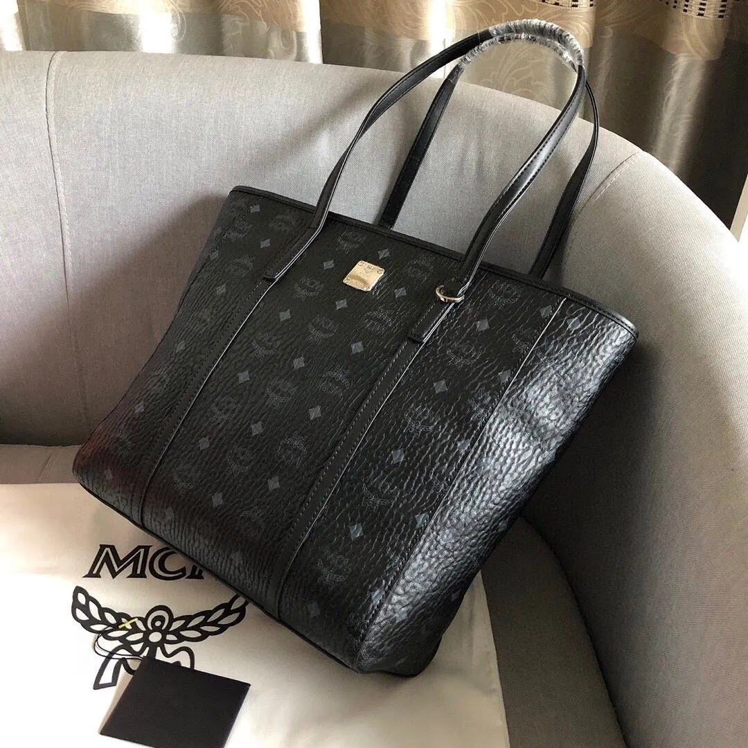 牛皮 款号 MCM Toni 托特包 大容量托特款