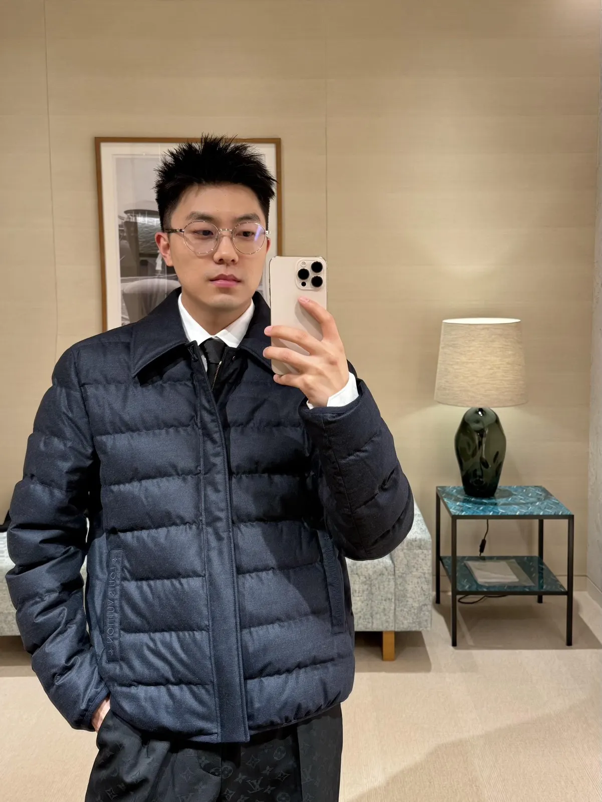 Louis Vuitton 蓝色 刺绣 夹克