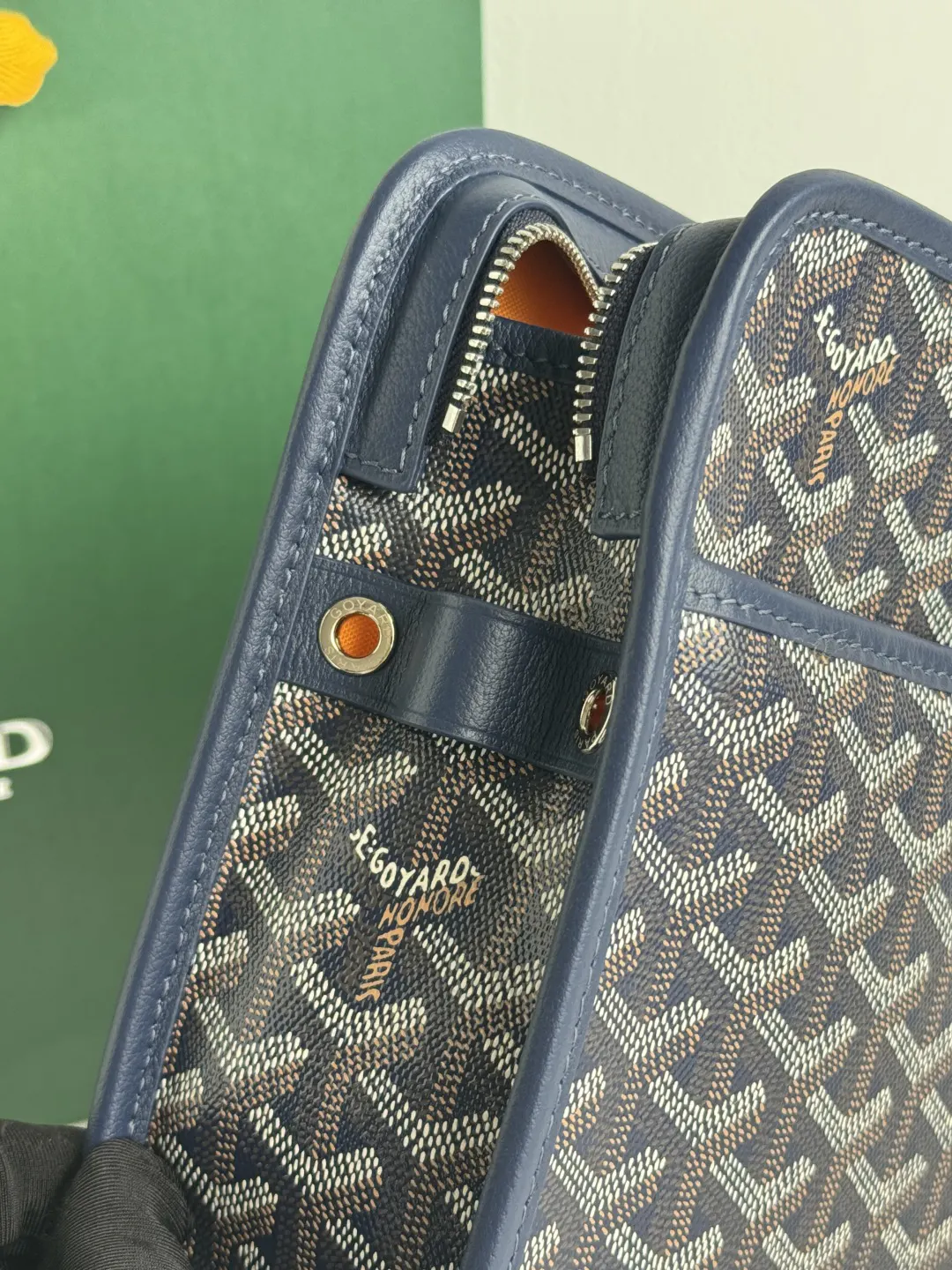 Goyard 黃色 牛皮 手拿包 精致手拿款