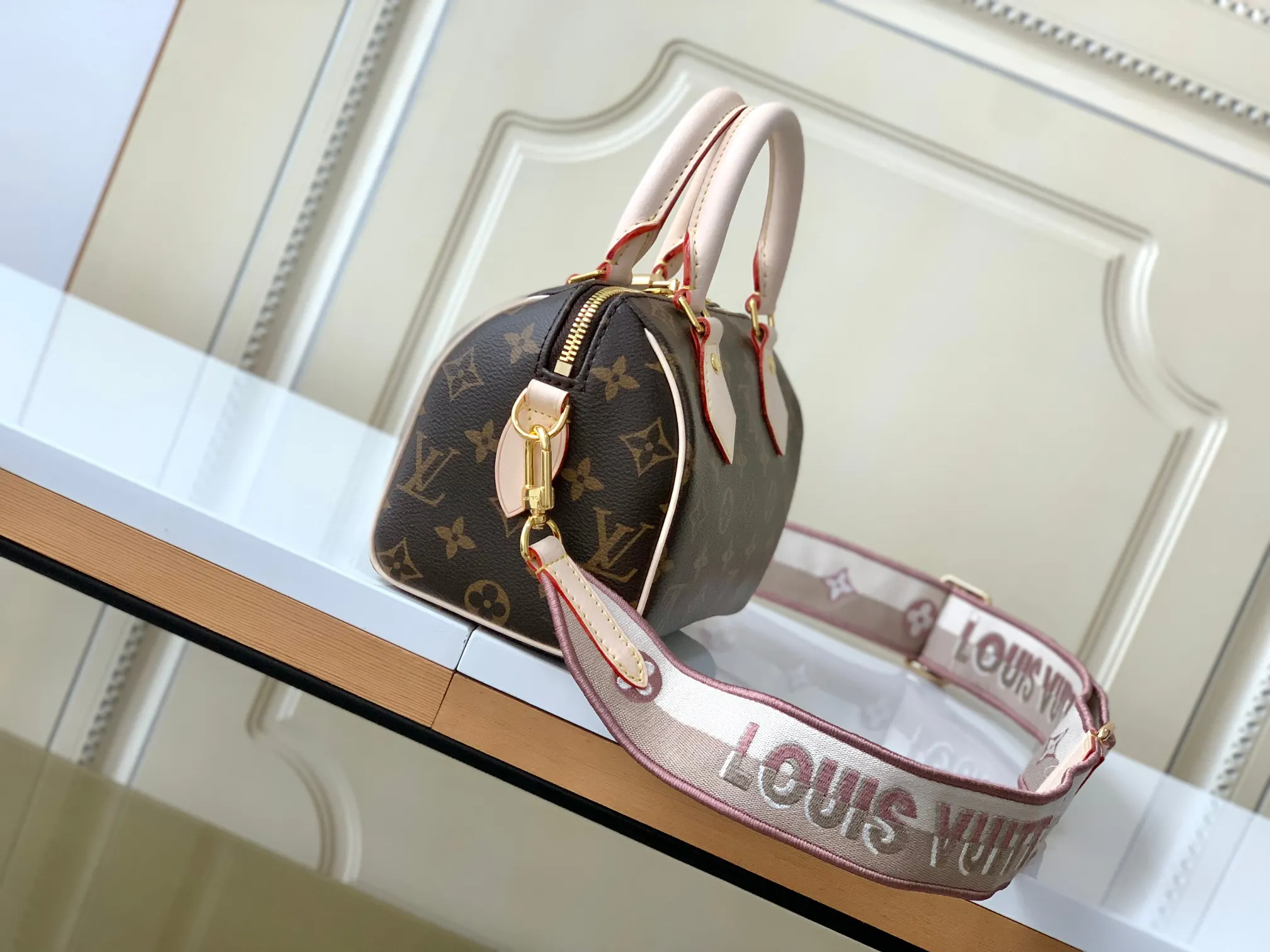 LV Speedy 老花 牛皮 旅行包 大容量旅行款