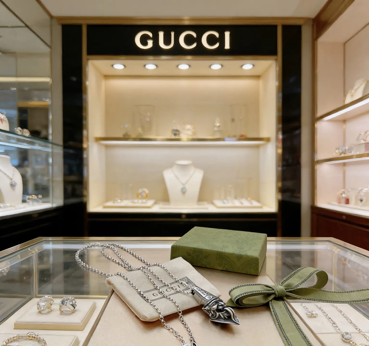 Gucci 链条包 单肩斜挎