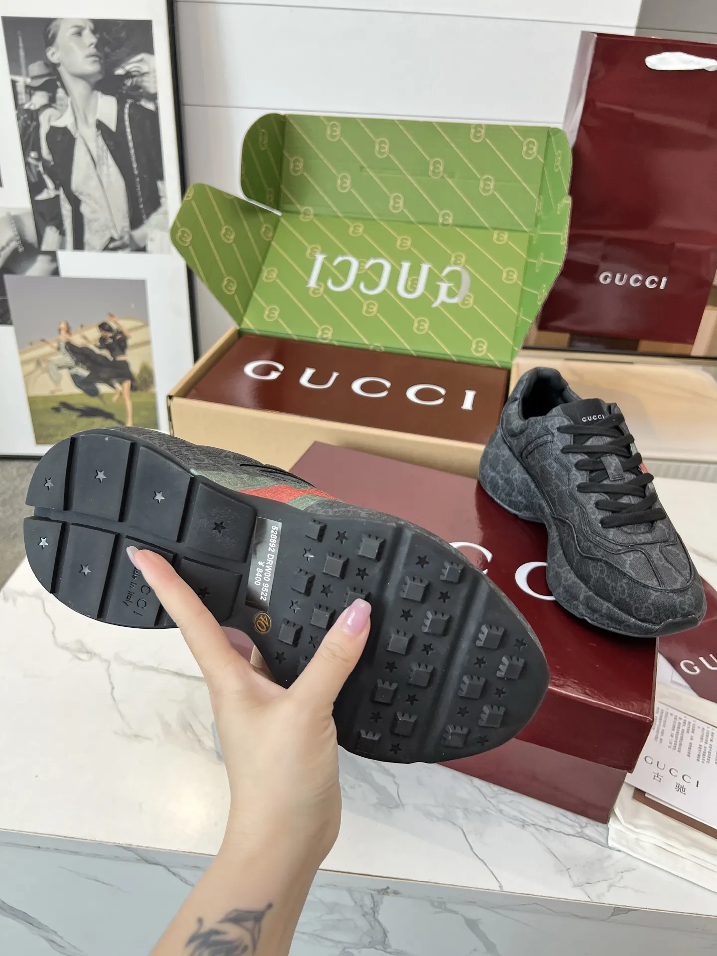 Gucci Logo休闲运动鞋