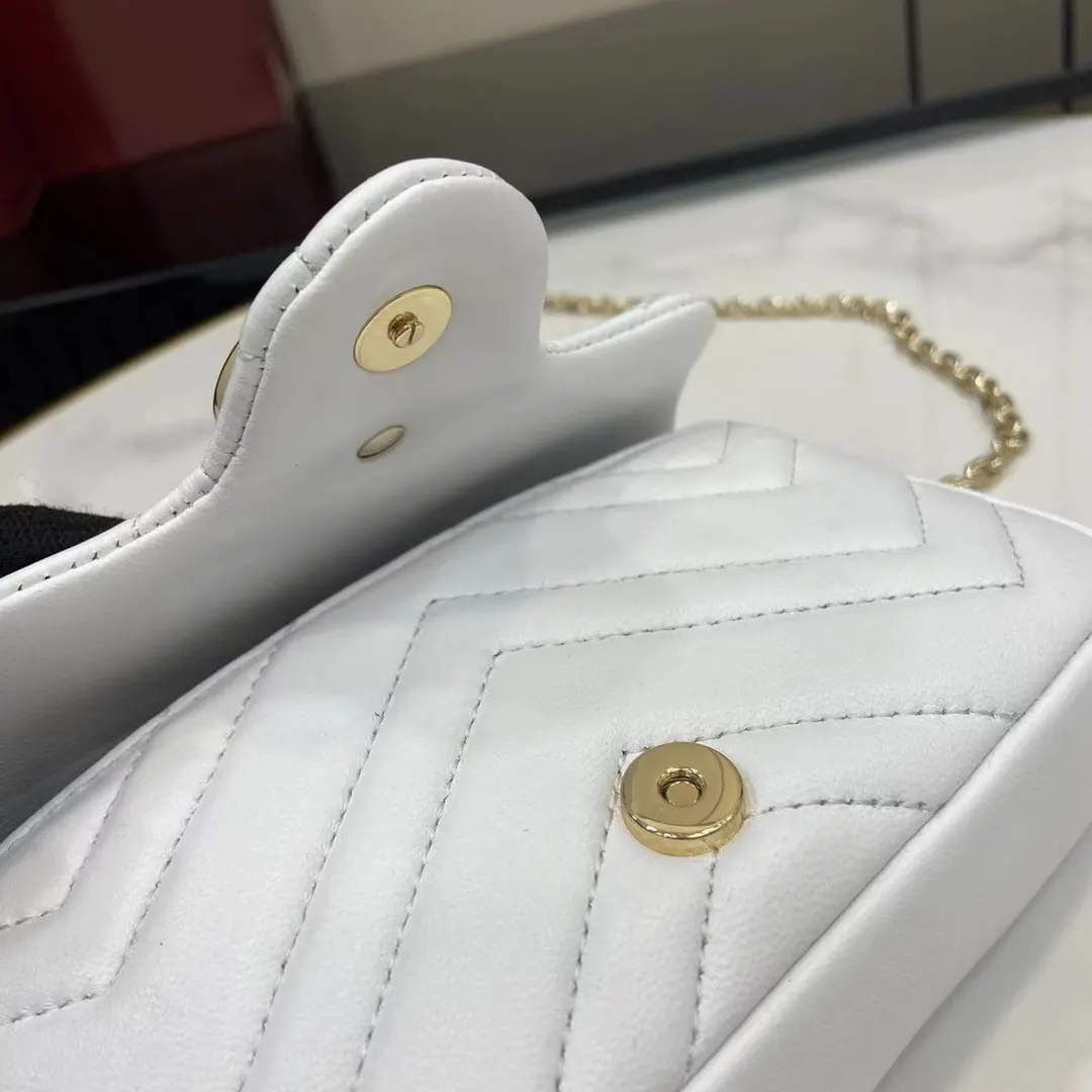 Gucci Marmont 绗缝皮革链条包 单肩斜挎