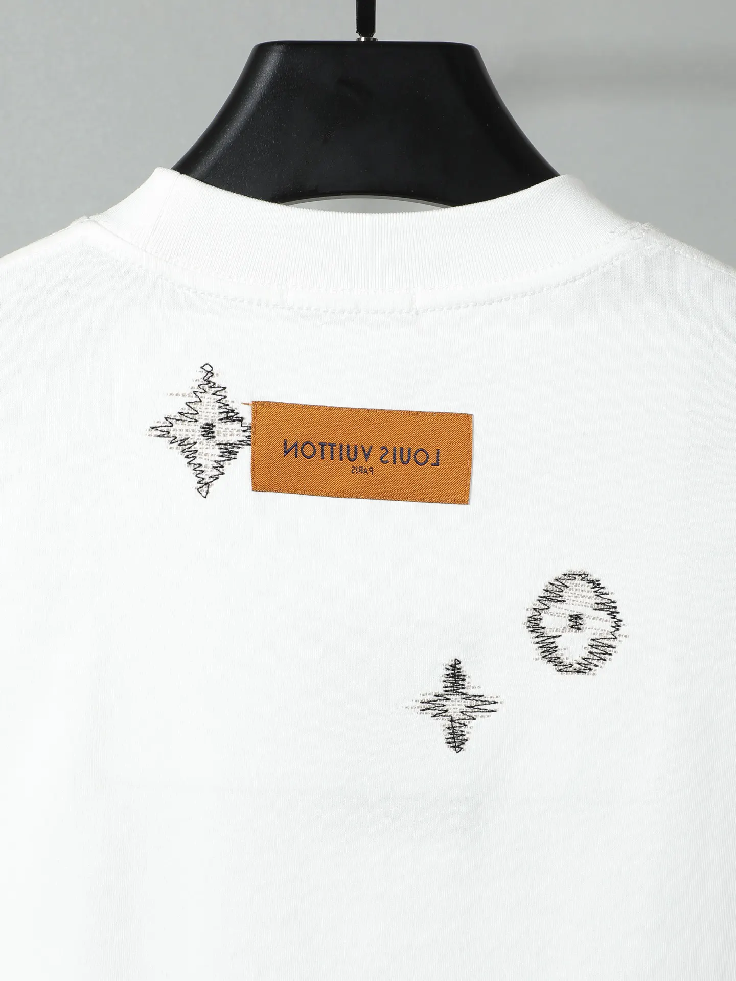 Louis Vuitton Embroidery Short Sleeve T-Shirt