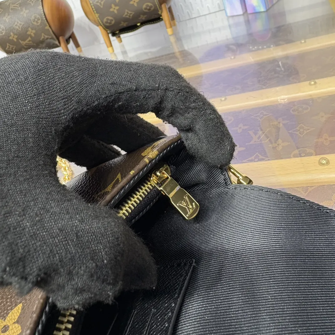 老花 帆布 老花 黄花 Wallet 链条包 精致链条款
