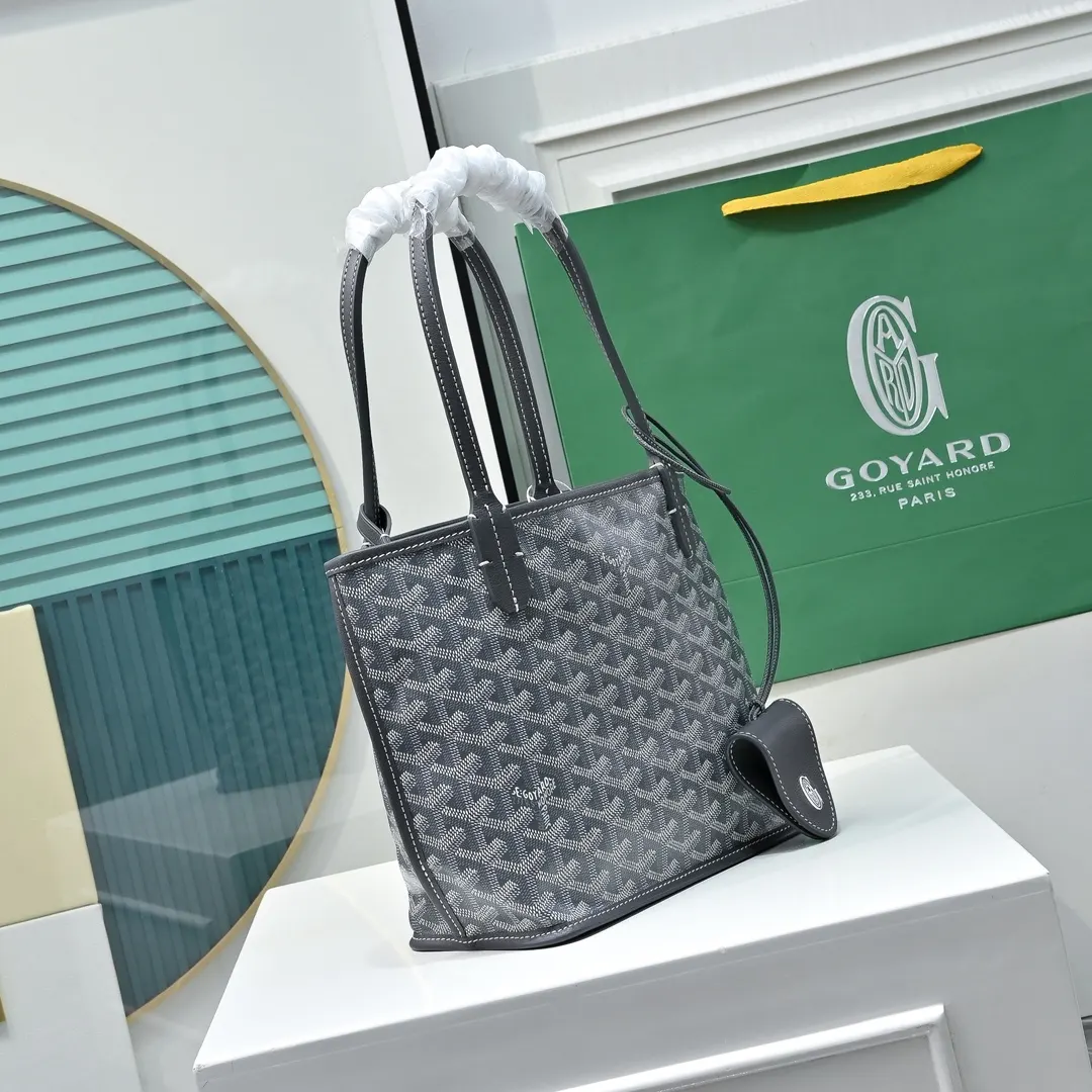 Goyard 牛皮 高 戈雅双面mini 王菲同款购物袋 头层牛皮 托特包 大容量托特款