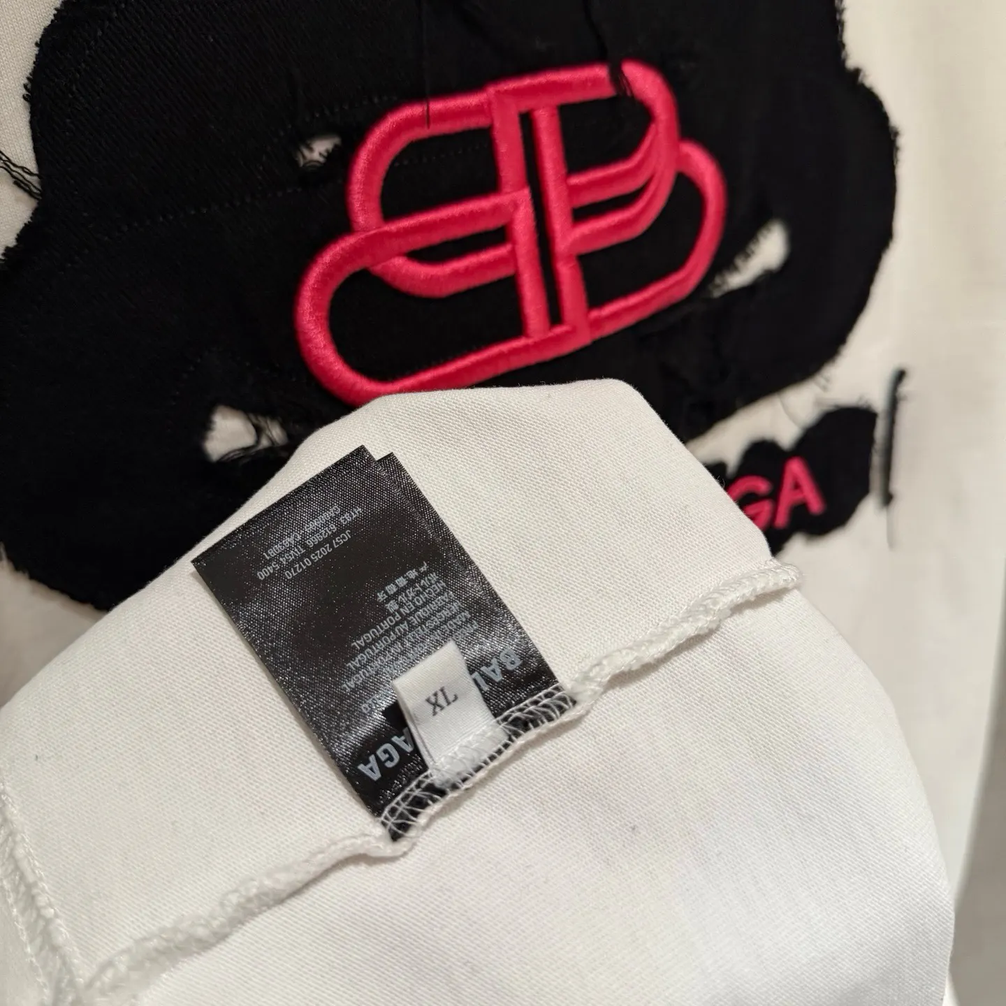 Balenciaga 25SS 刺绣 纯棉 短袖T恤