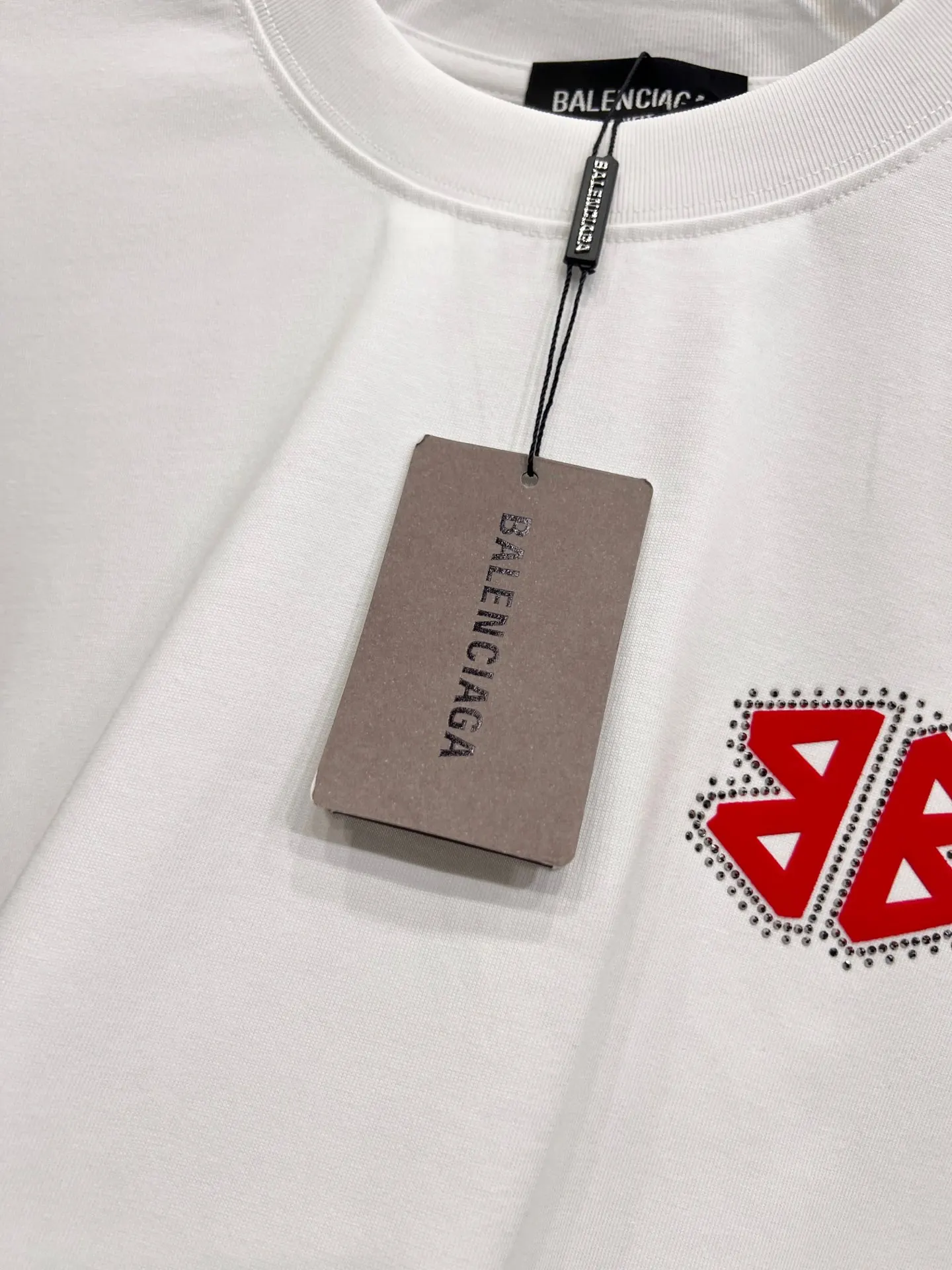 Balenciaga Black Logo Short Sleeve T-Shirt Loose