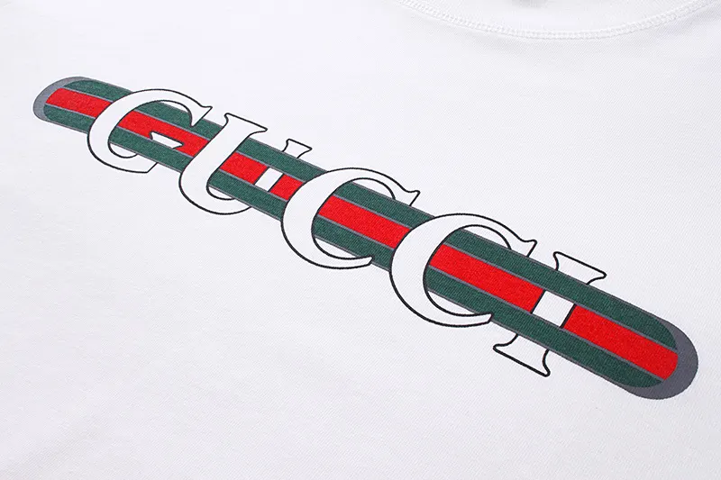 Gucci 双G扣牛皮腰带 白色