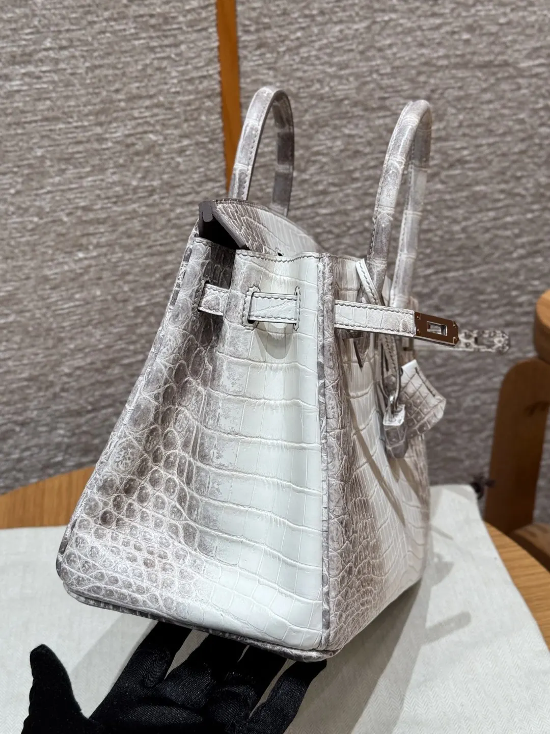 Hermès Birkin 喜马拉雅鳄鱼纹压 鳄鱼纹牛皮 手提包 13cm