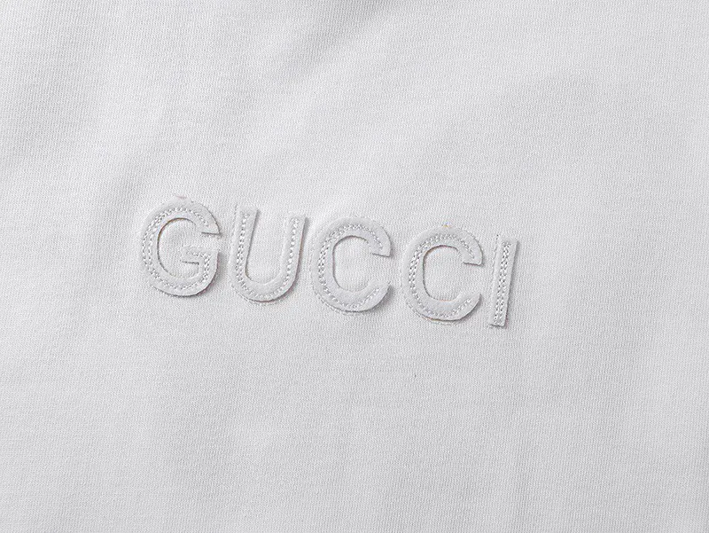 Gucci Double G Embroidery Short Sleeve T-Shirt