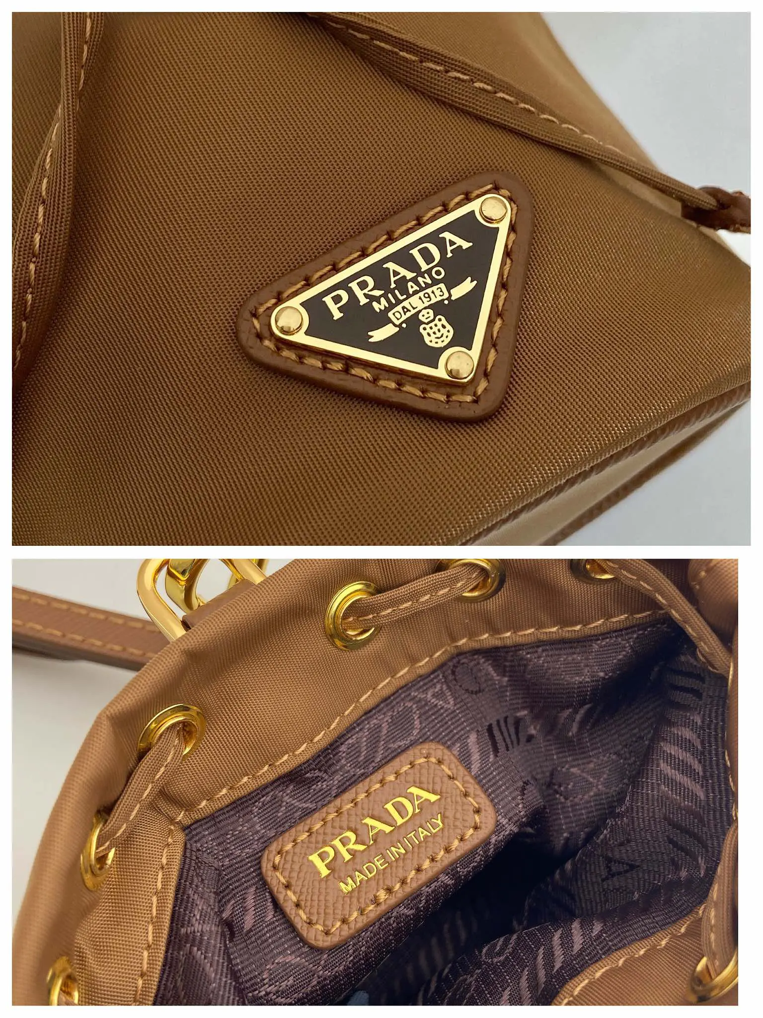 Gold Bucket Bag Casual