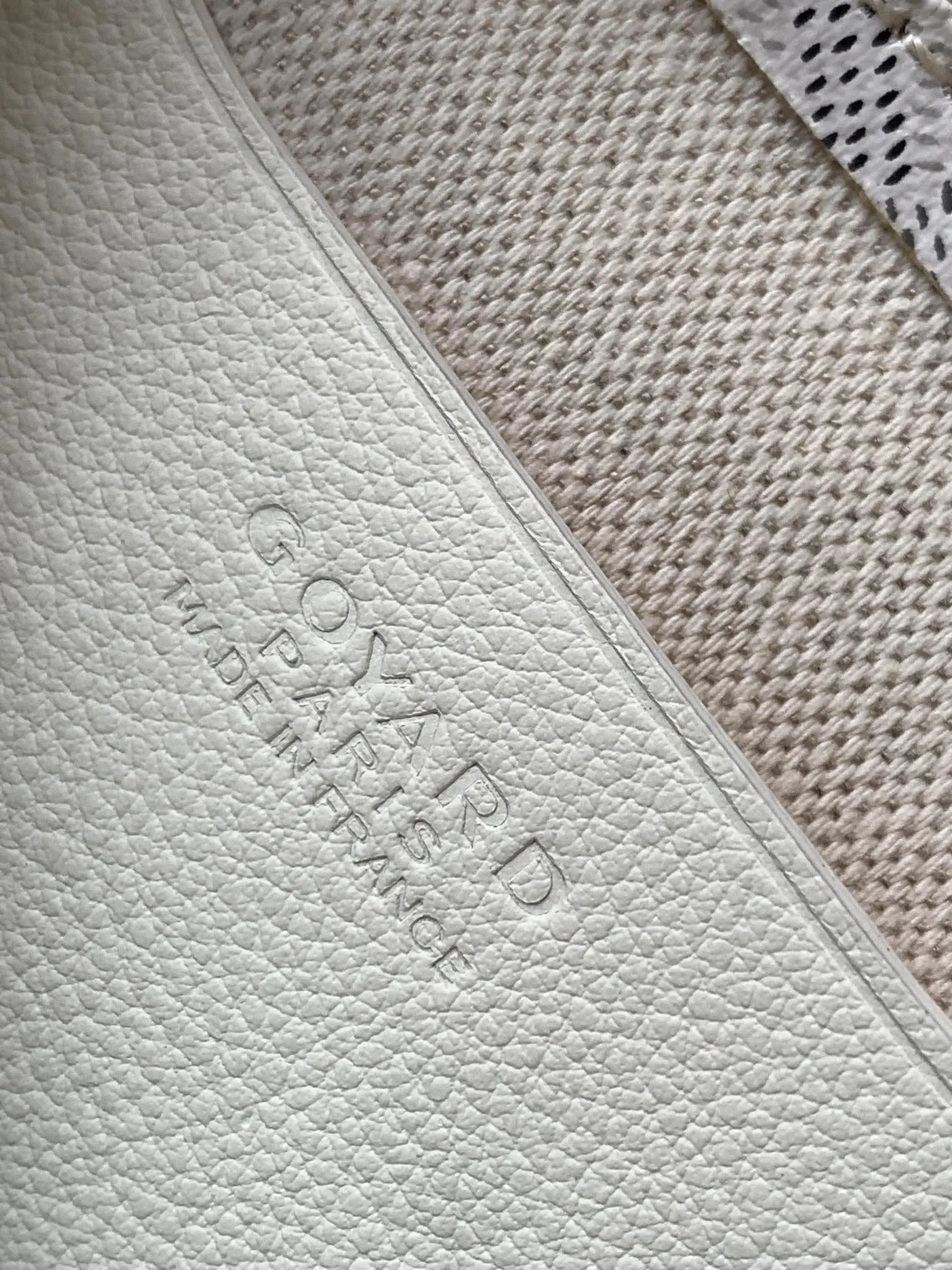 Goyard White Clutch Bag