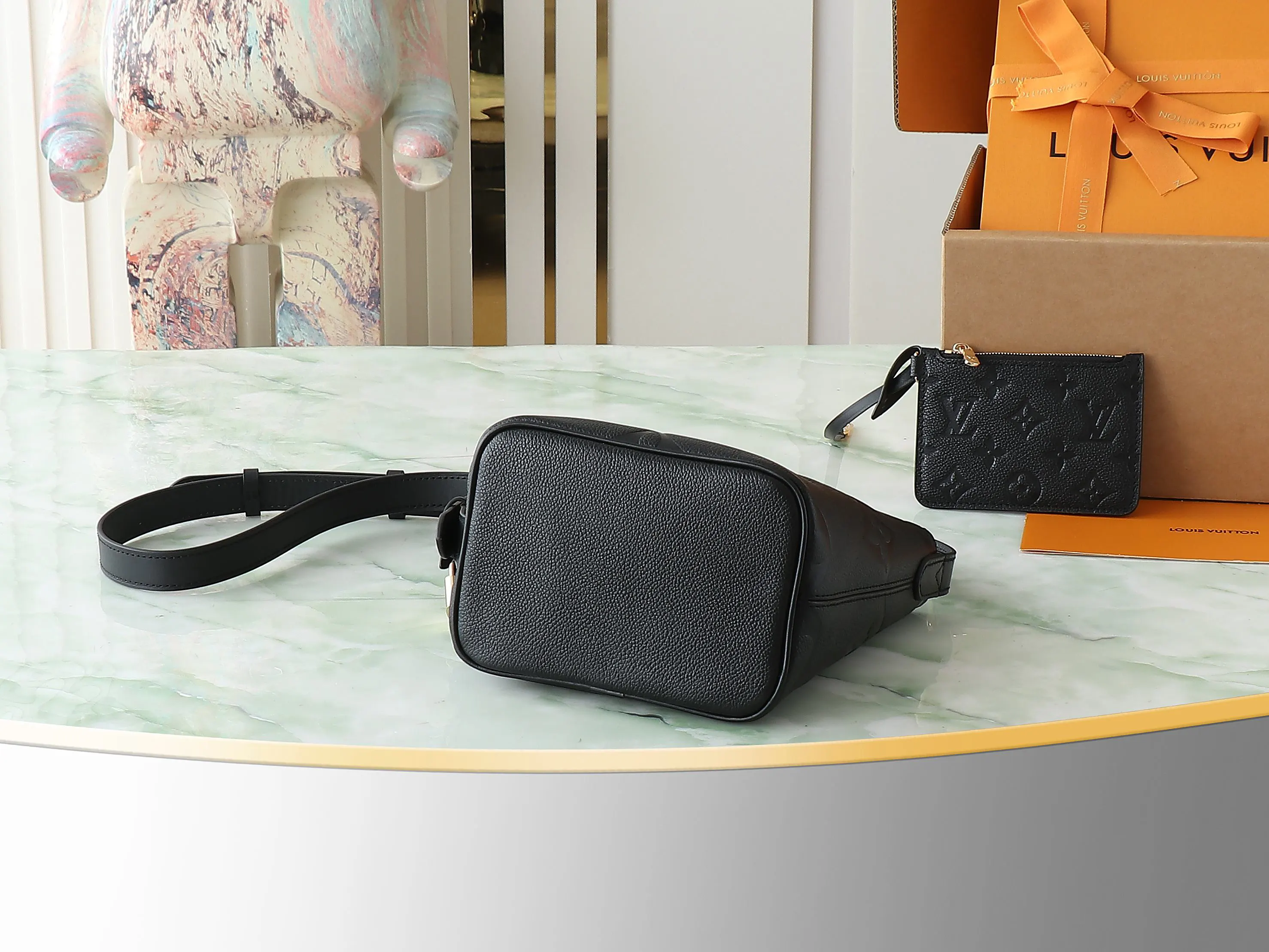 Black Bucket Bag Casual Canvas