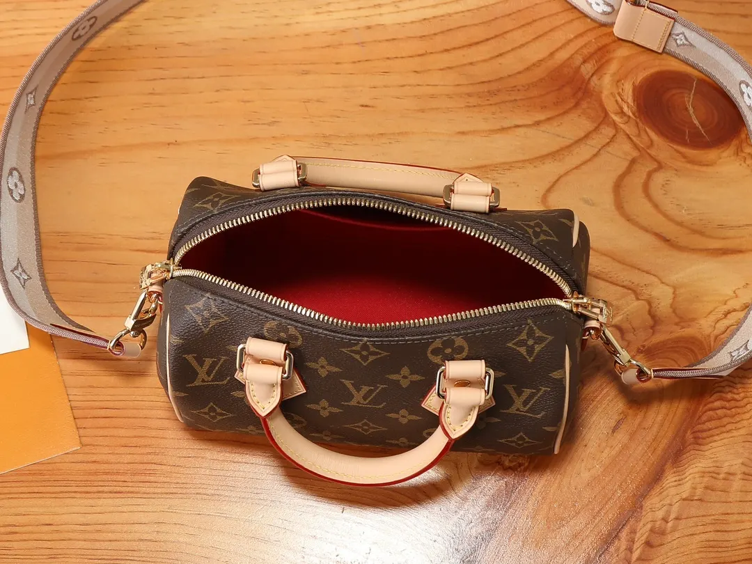 LV Speedy 老花旅行袋 橙色手柄大容量款｜ORBUYBAG 嵐奢包高端時尚精品