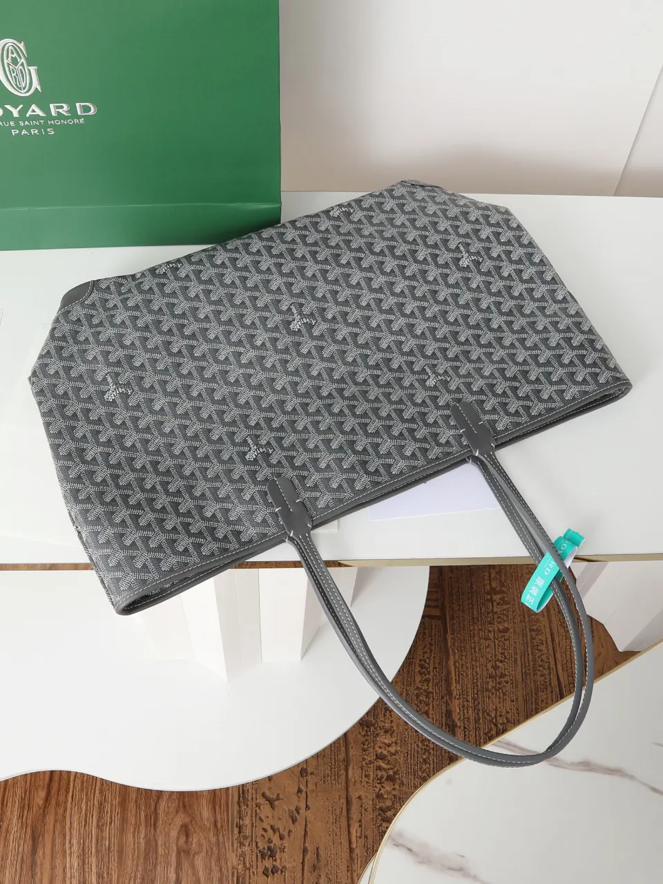 Goyard 灰色 皮革 托特包 大容量托特款