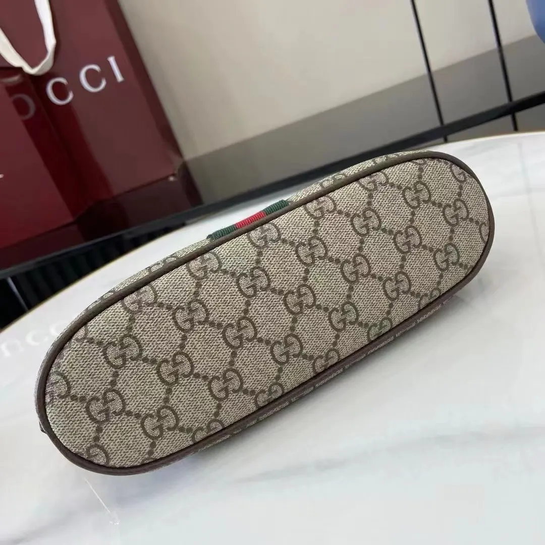 Brown Gold Cosmetic Pouch