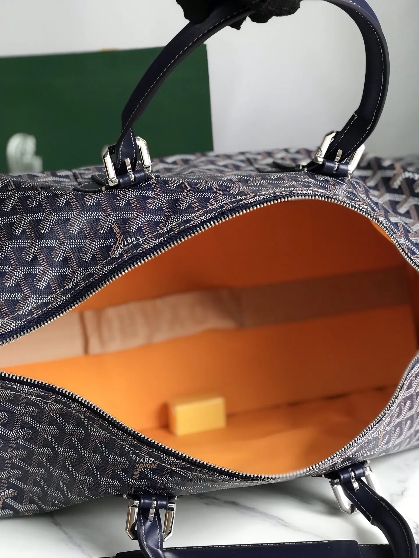 Goyard 深藍 酒紅 小牛皮 旅行袋 大容量旅行款